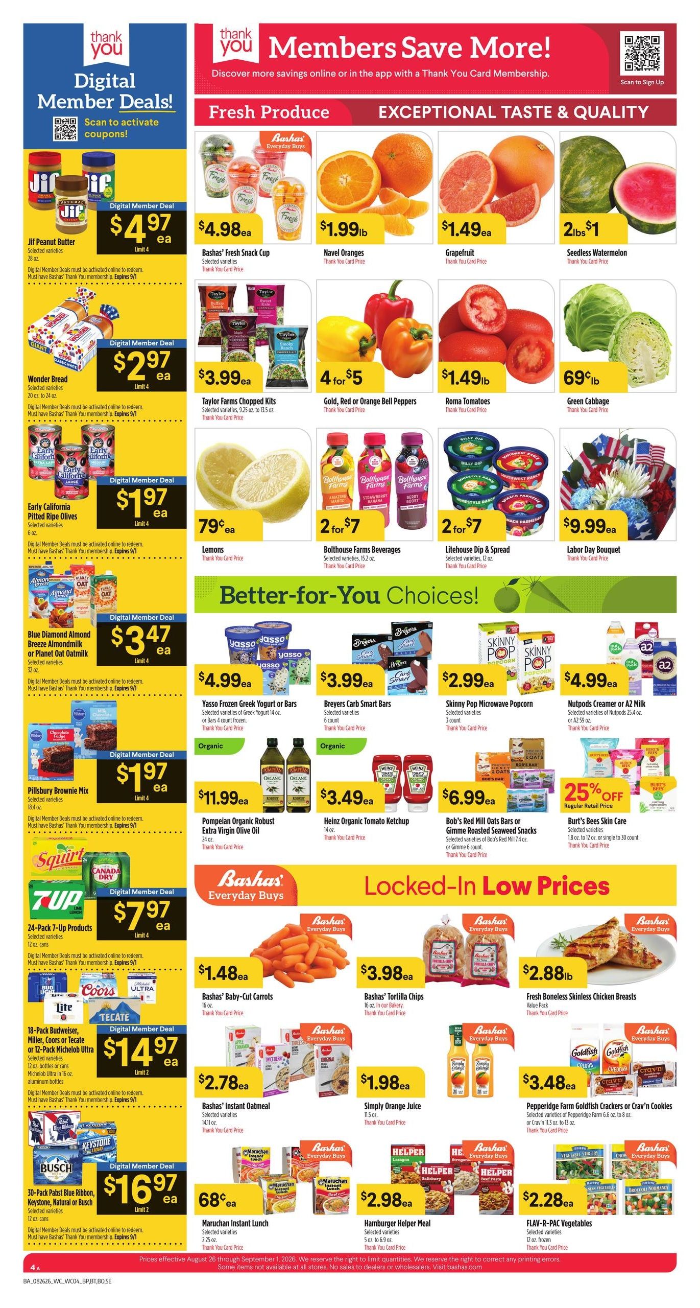 Bashas' (AZ) Weekly Ad August 26 - September 1, 2026