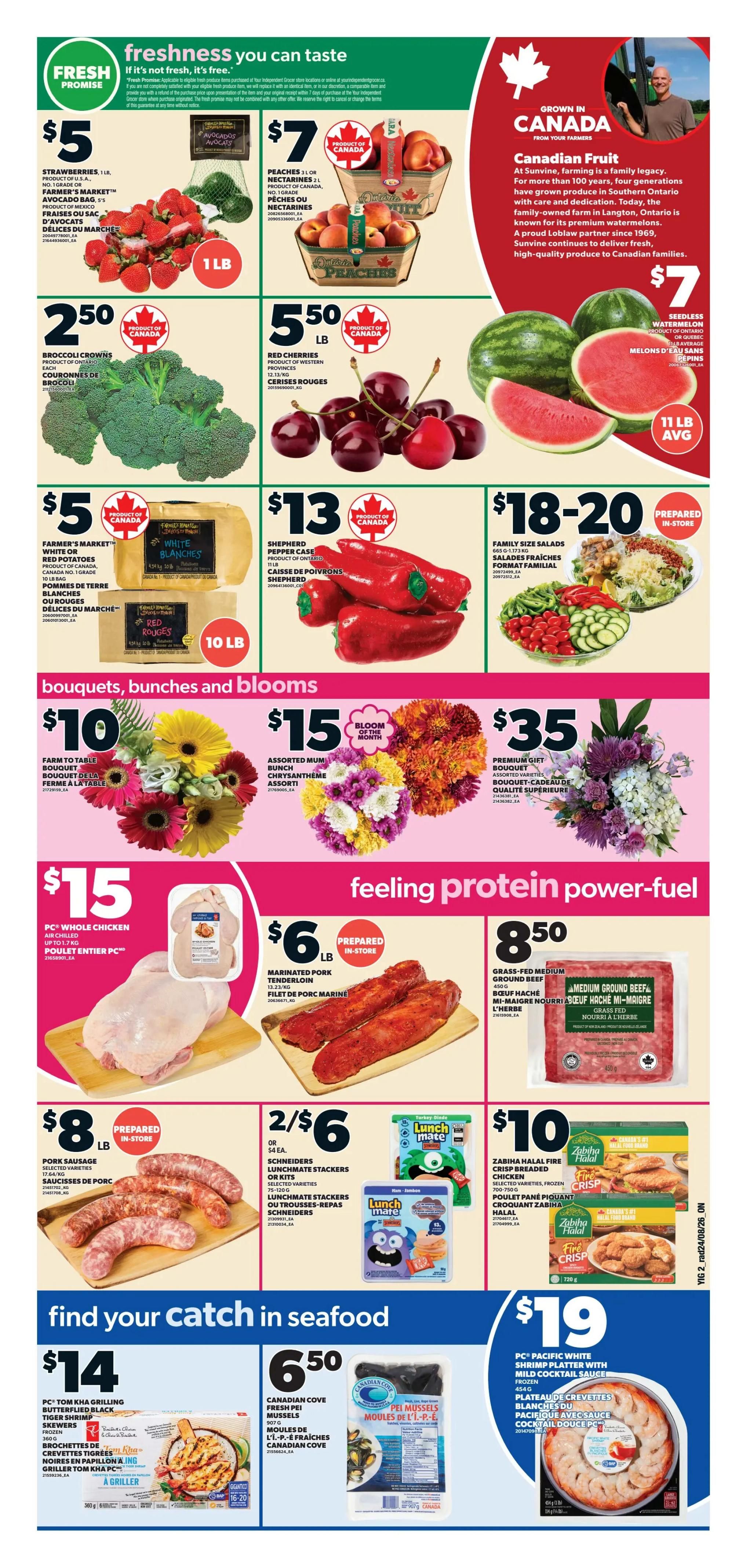 Independent Grocer (ON) Flyer August 27 to September 2