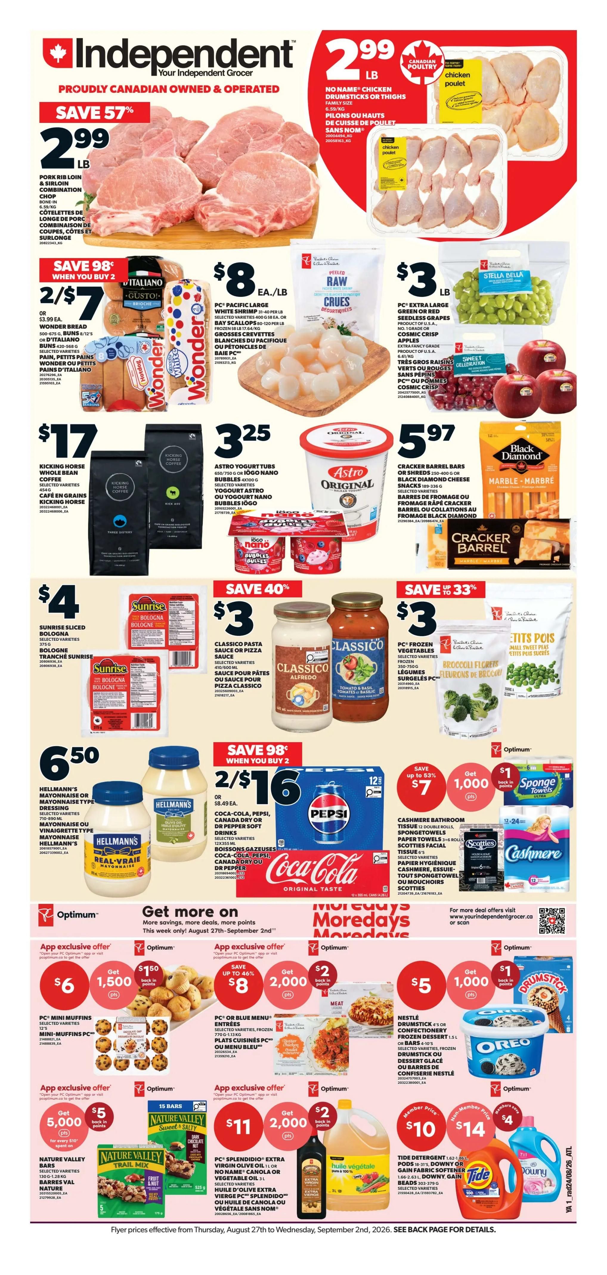 Independent Grocer (Atlantic) Flyer August 27 to September 2