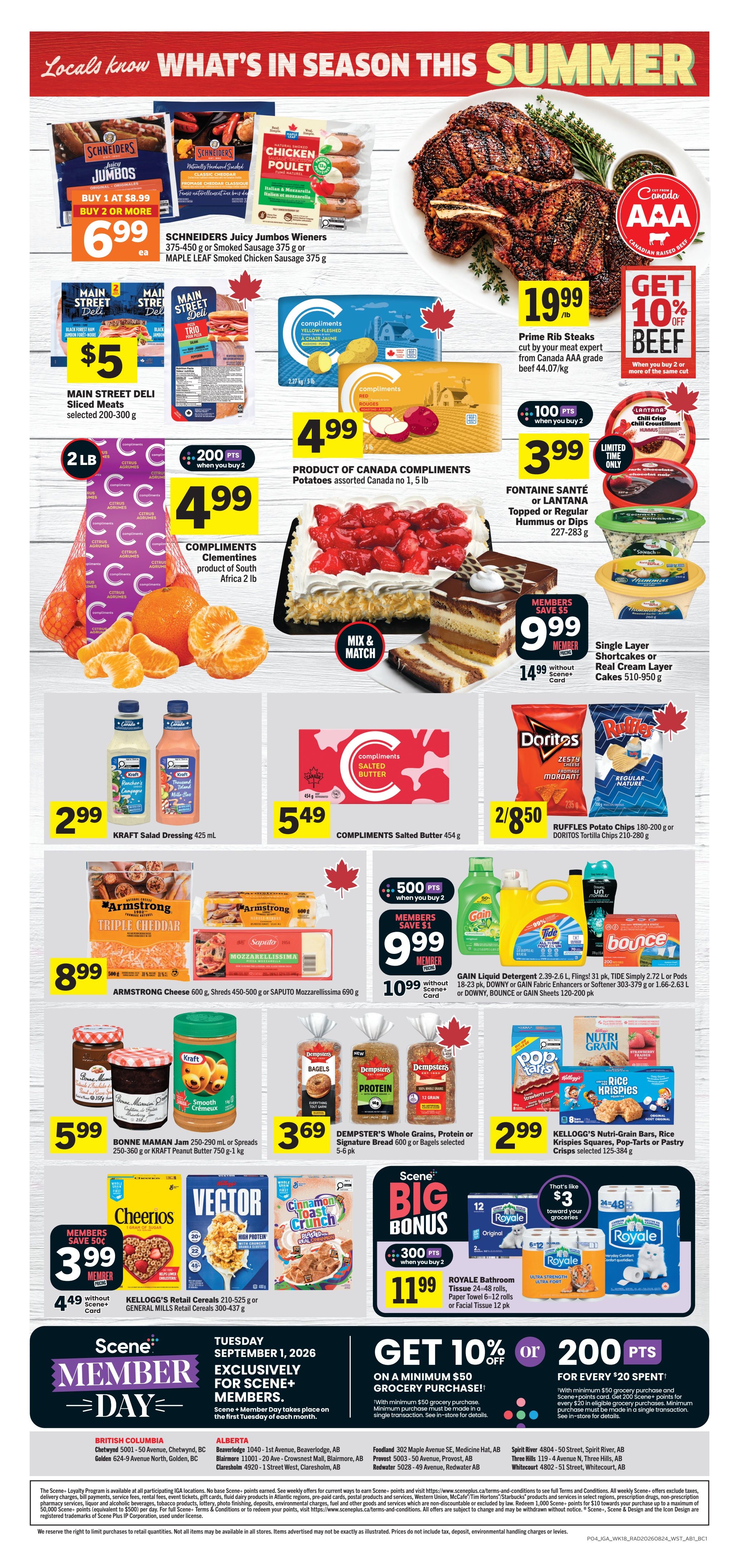 IGA (AB, BC) Flyer August 27 to September 2