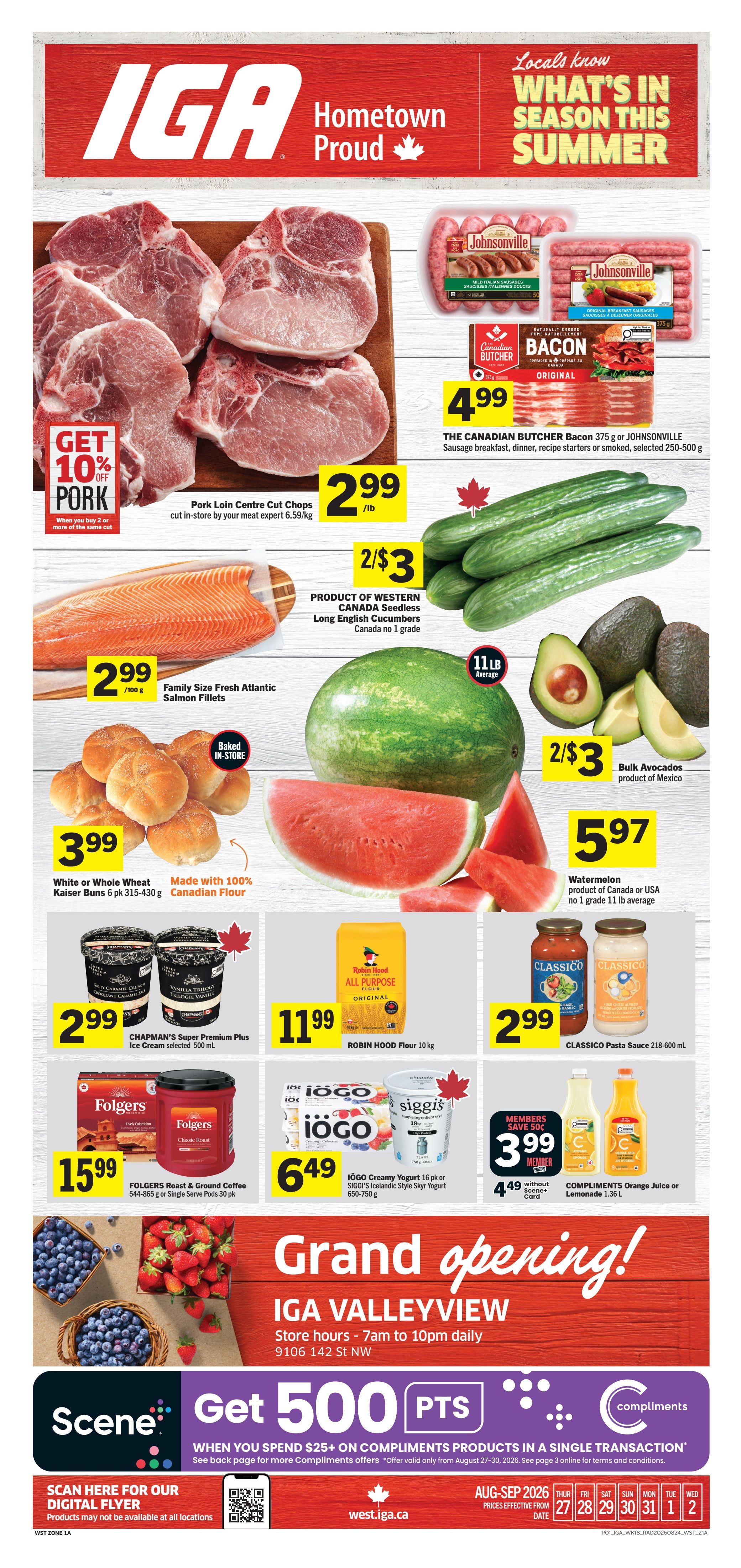 IGA (SK, MB, ON) Flyer August 27 to September 2