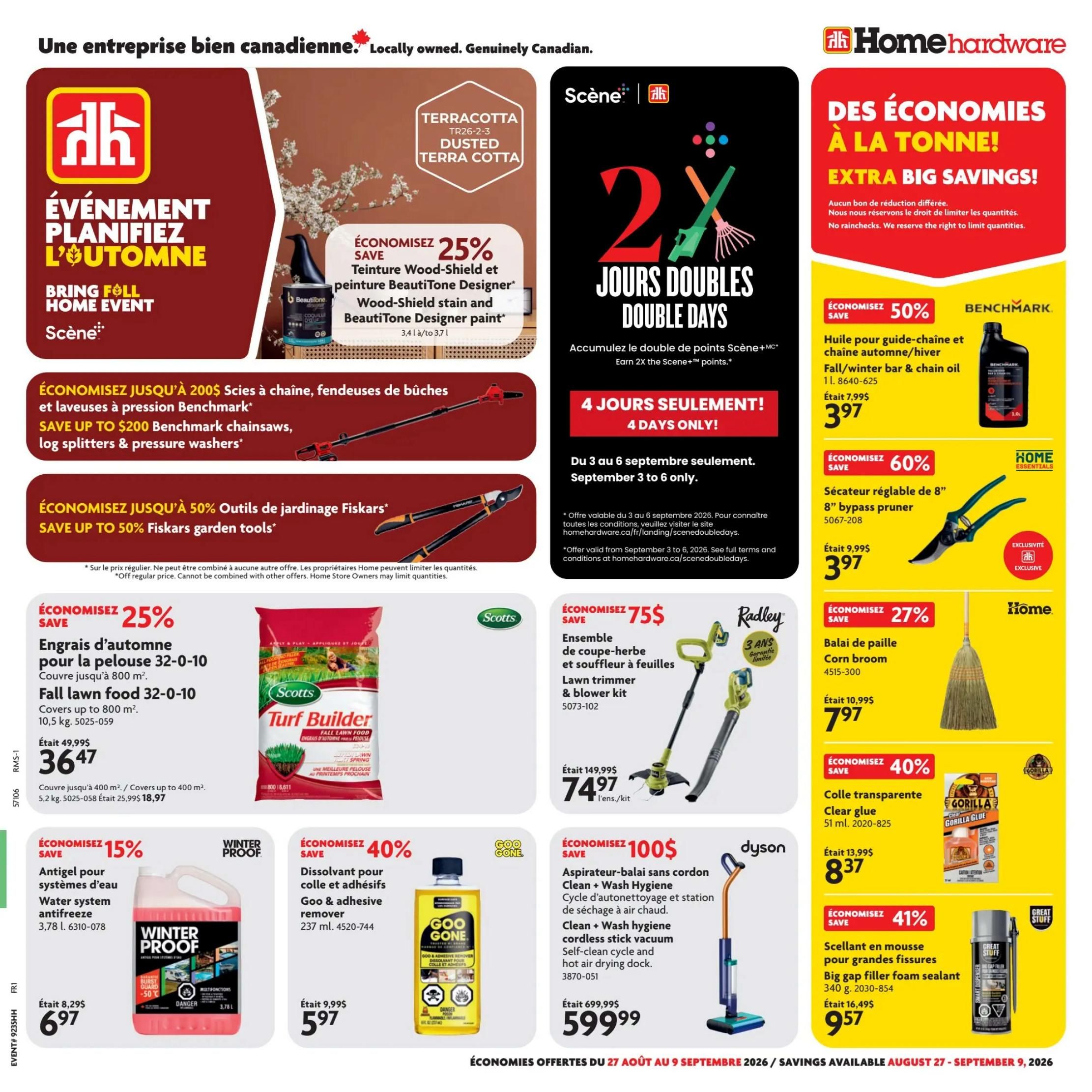 Home Hardware (QC) Flyer August 27 to September 9