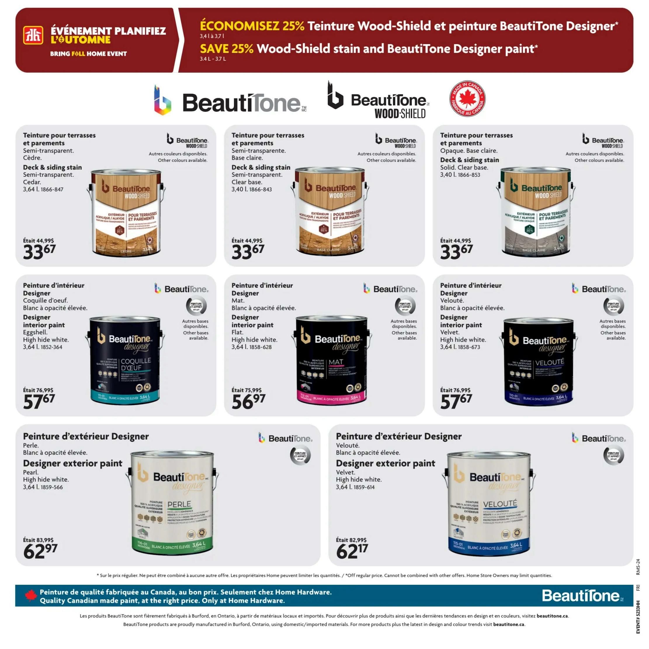 Home Hardware (QC) Flyer August 27 to September 9