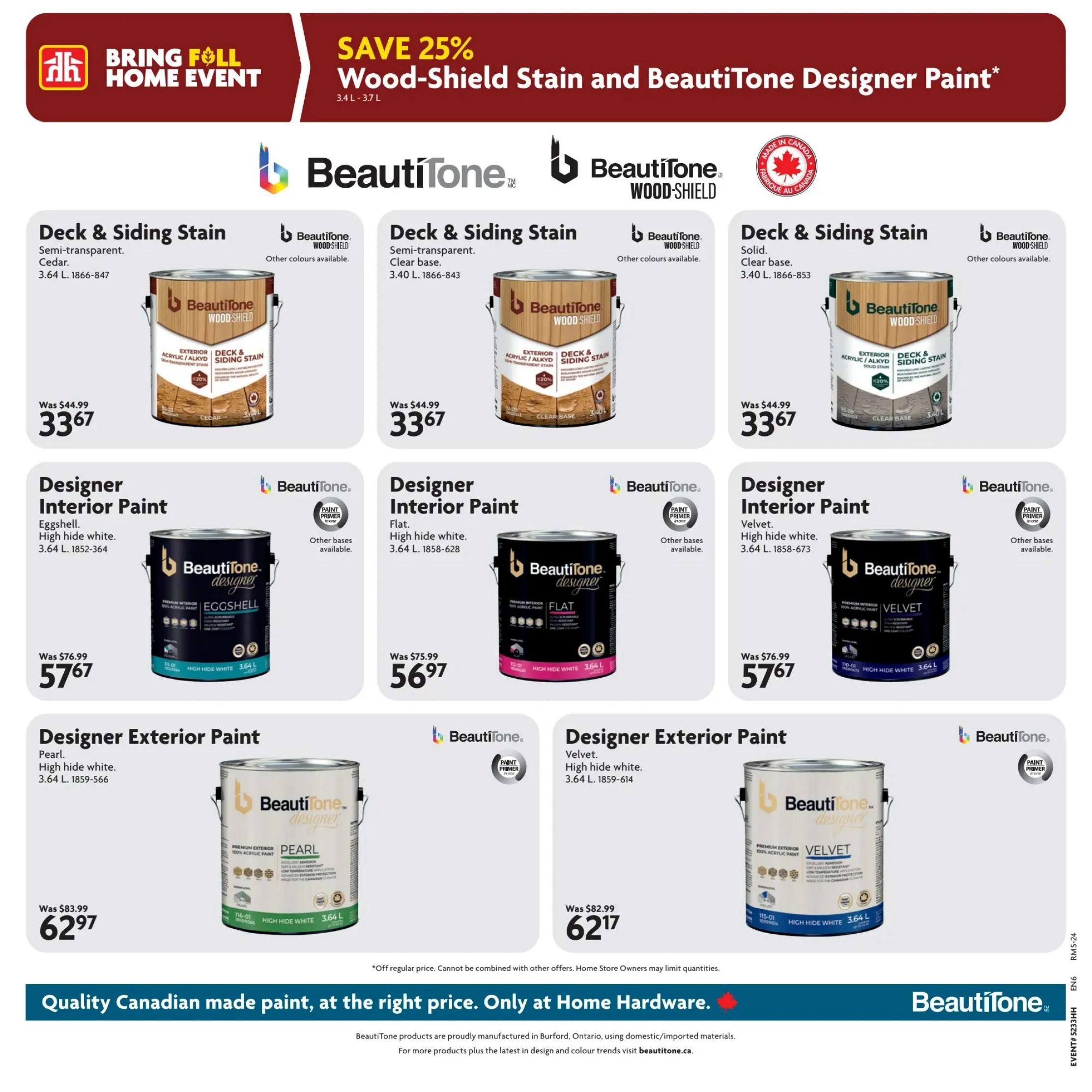 Home Hardware (ON) Flyer August 27 to September 9