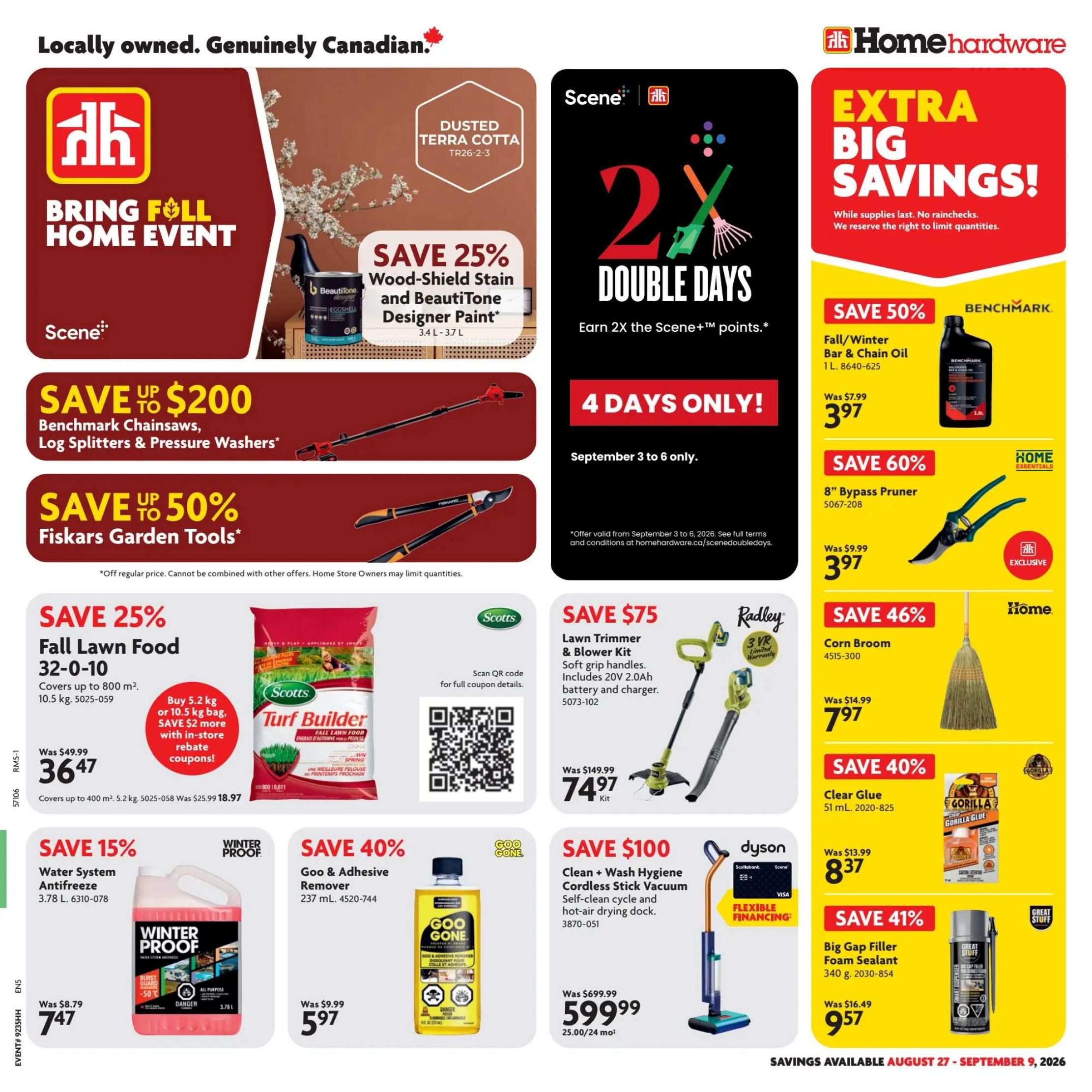 Home Hardware (BC) Flyer August 27 to September 9