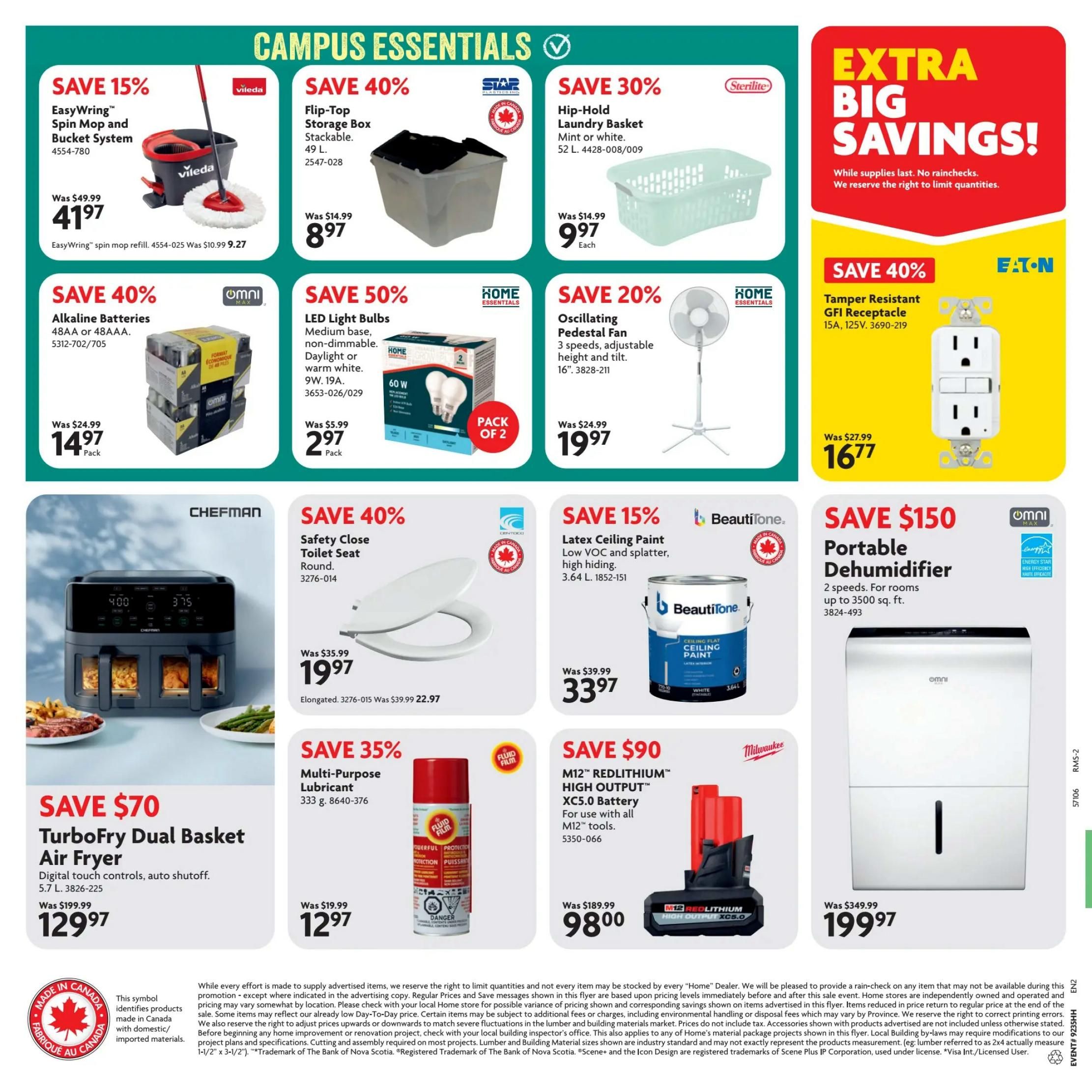 Home Hardware (Atlantic) Flyer August 27 to September 9