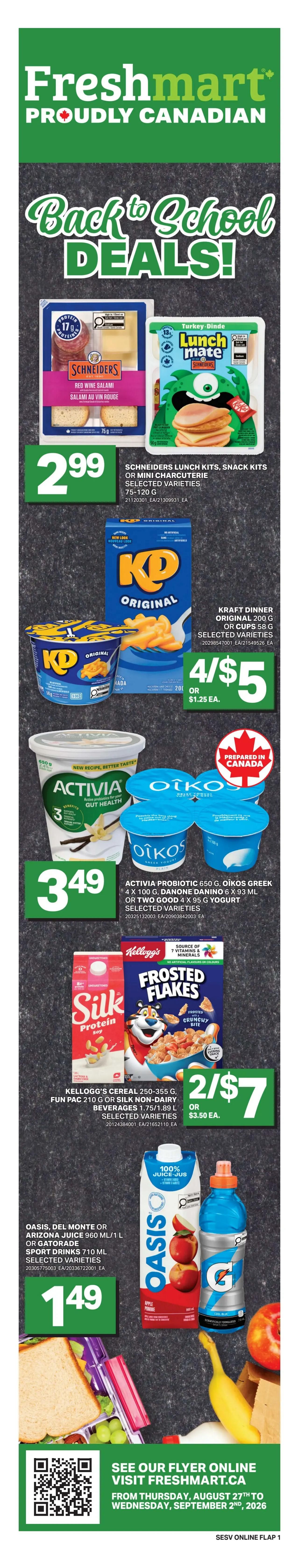 Freshmart (West) Flyer August 27 to September 2