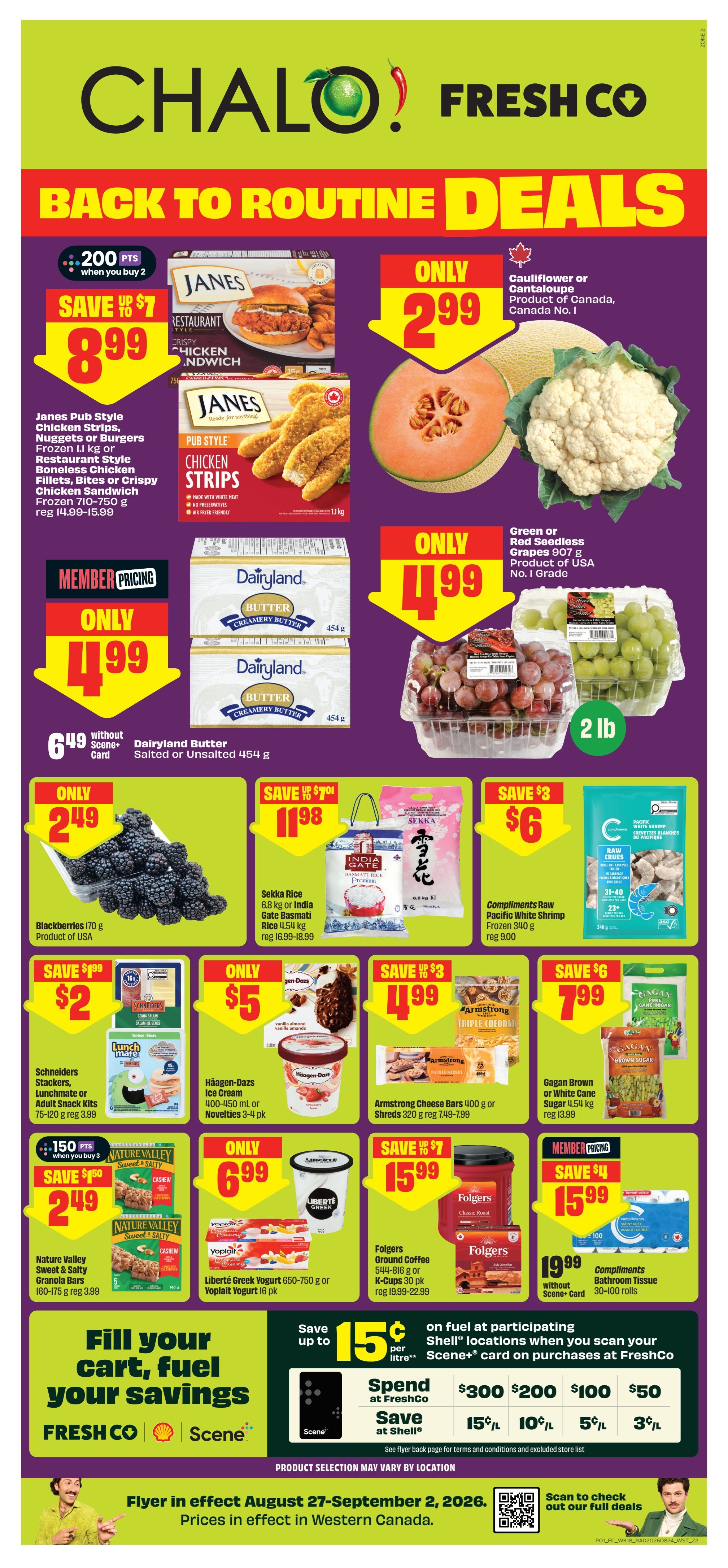 Chalo! FreshCo (West) Flyer August 27 to September 2