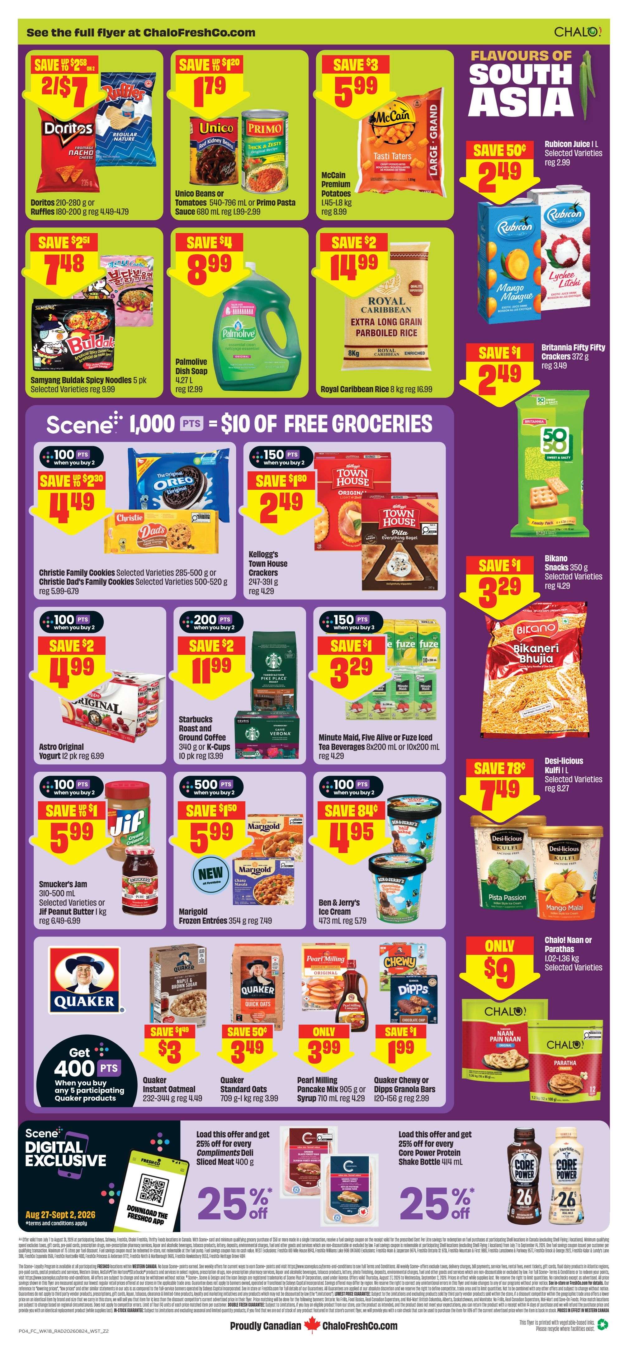Chalo! FreshCo (West) Flyer August 27 to September 2