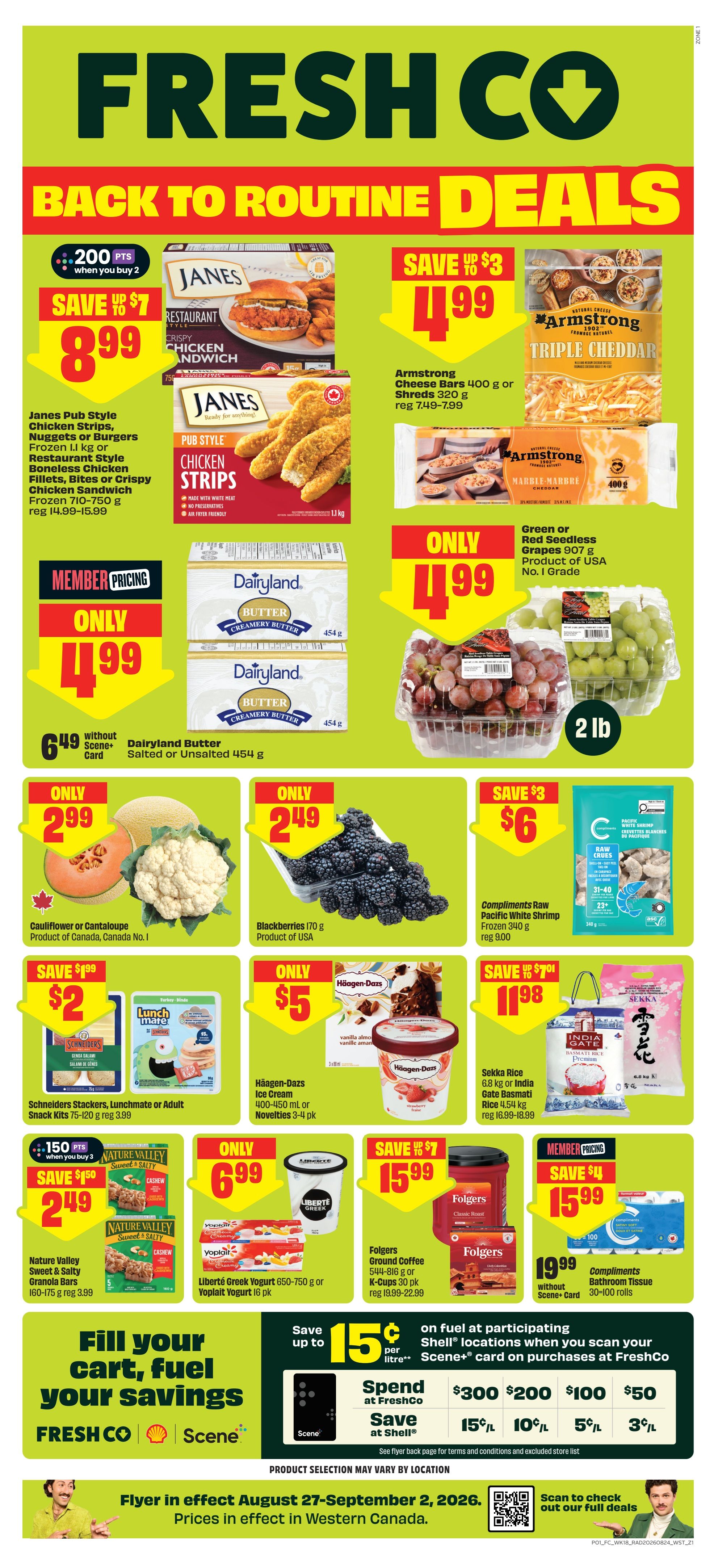 FreshCo (West) Flyer August 27 to September 2
