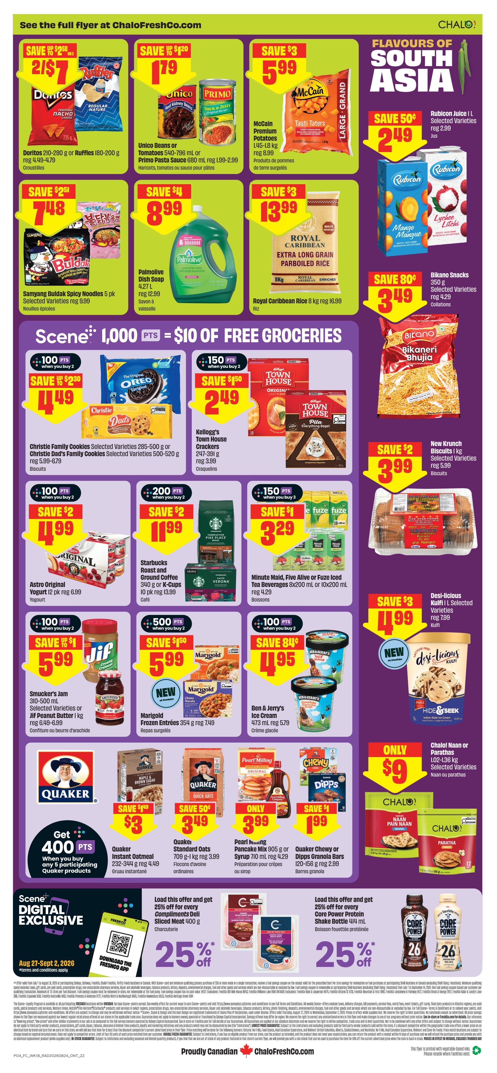 Chalo! FreshCo (ON) Flyer August 27 to September 2