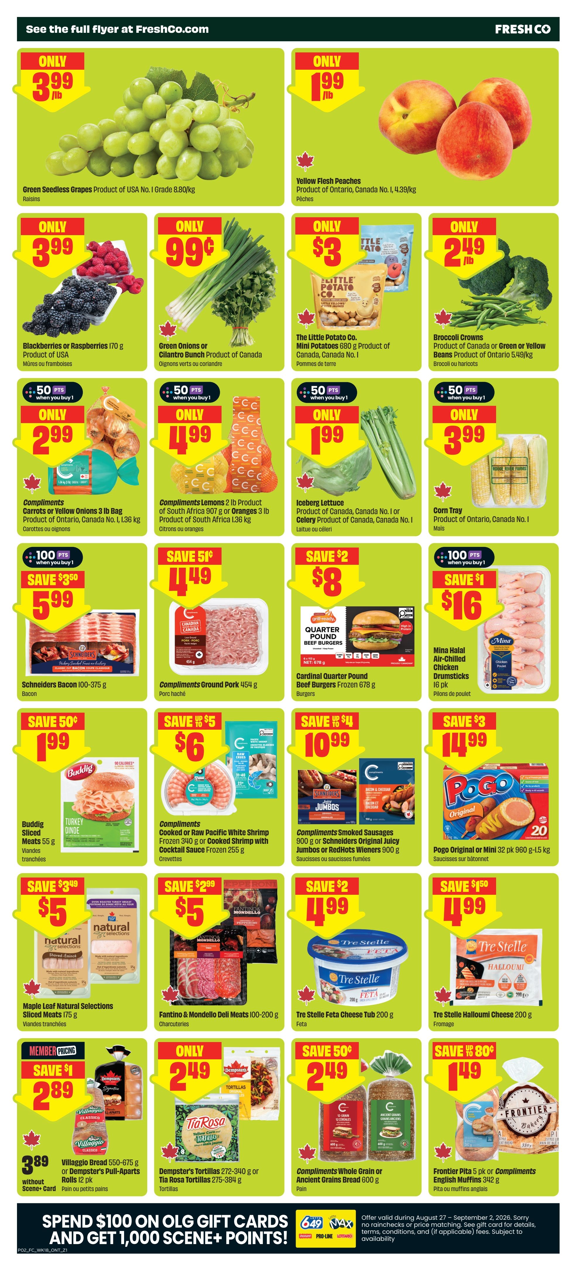 FreshCo (ON) Flyer August 27 to September 2
