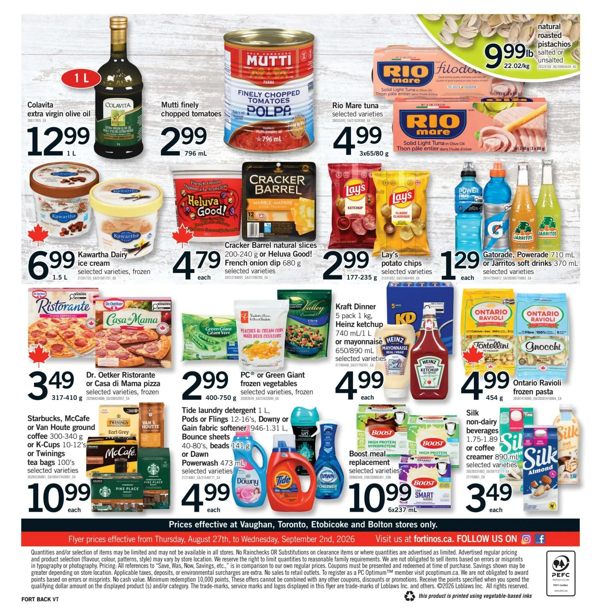 Fortinos Flyer August 27 to September 2