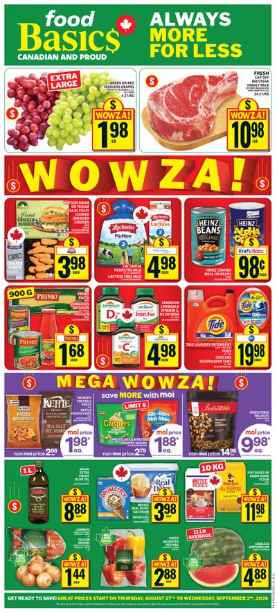 Food Basics Flyer August 27 to September 2