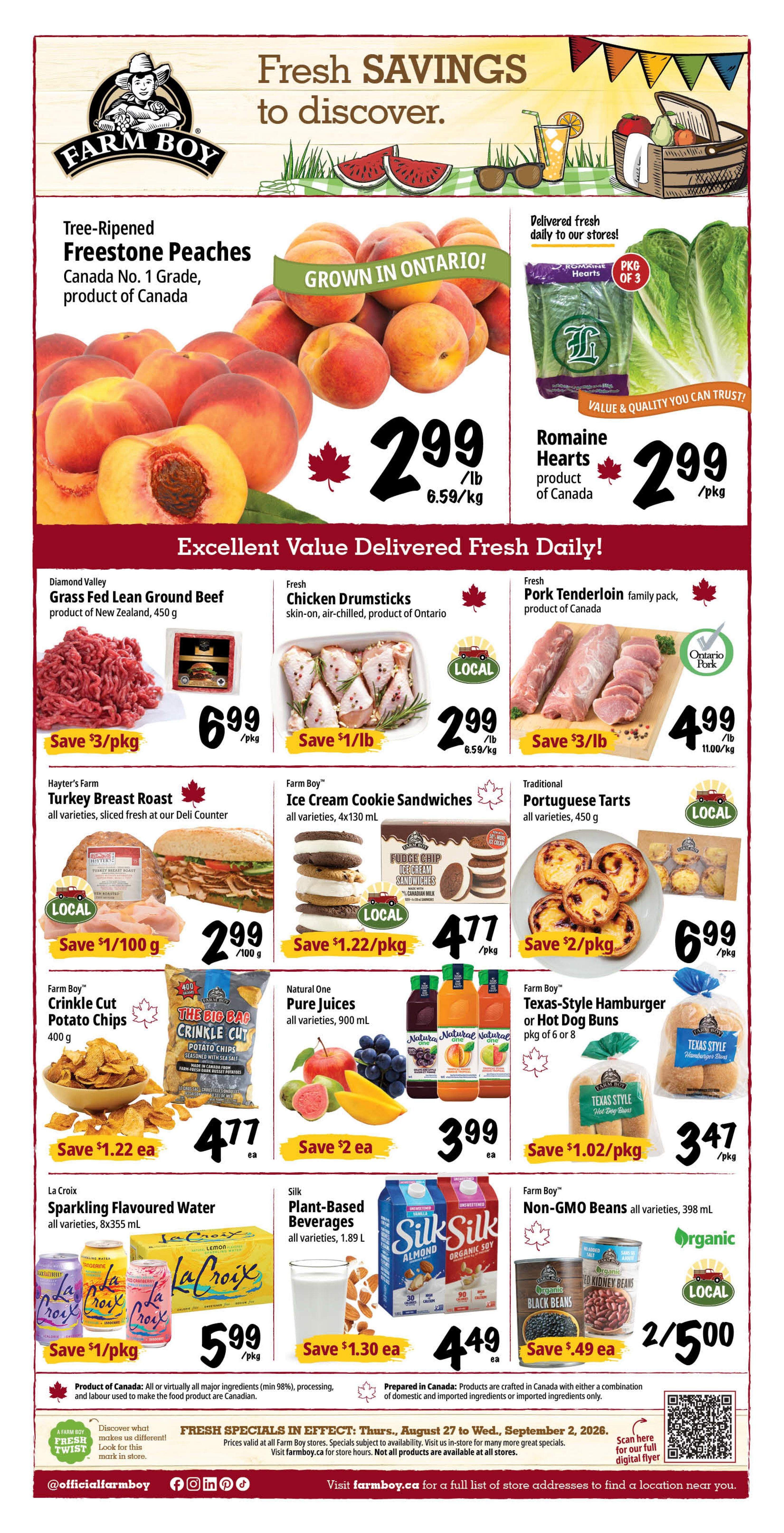Farm Boy Flyer August 27 to September 2