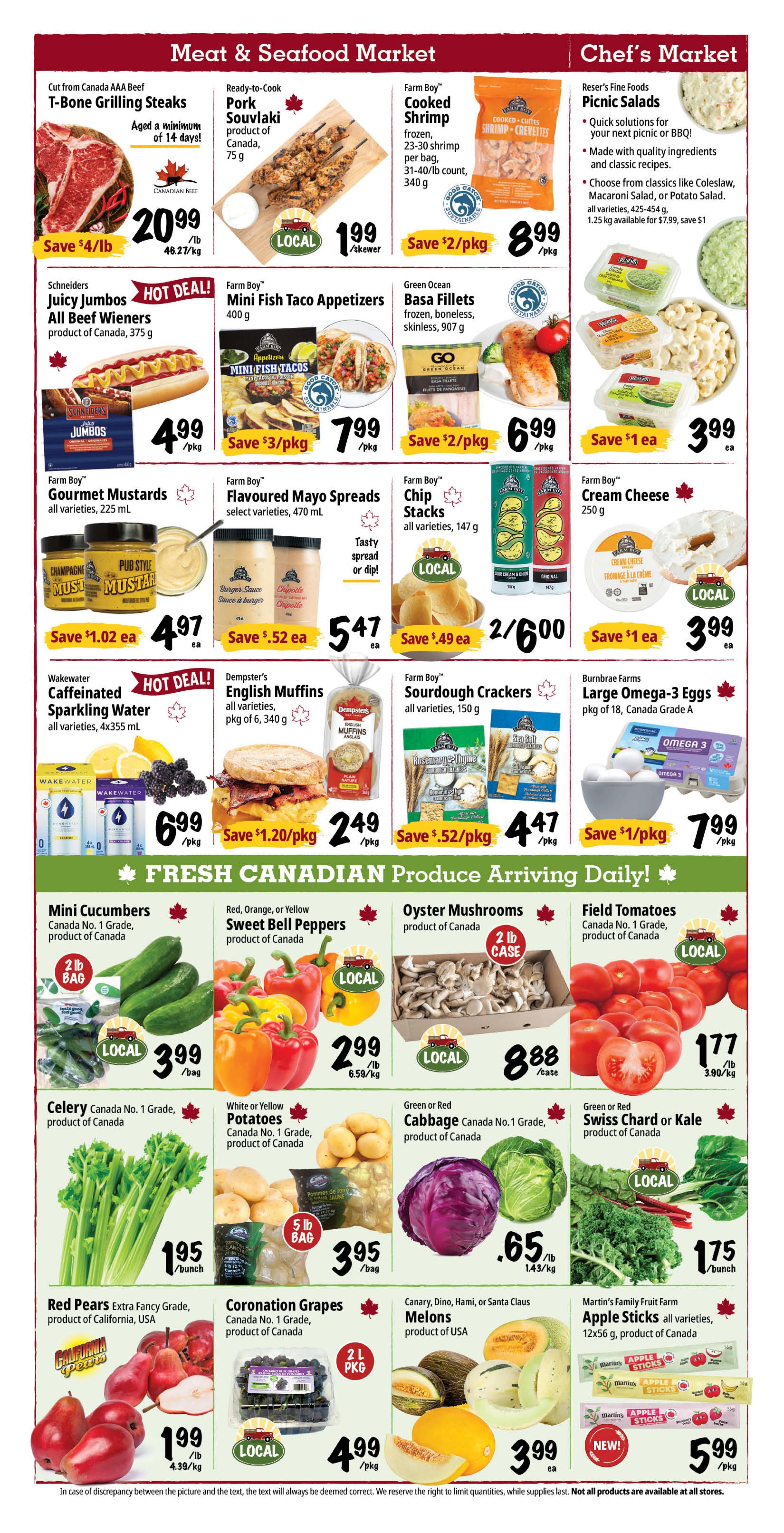 Farm Boy Flyer August 27 to September 2
