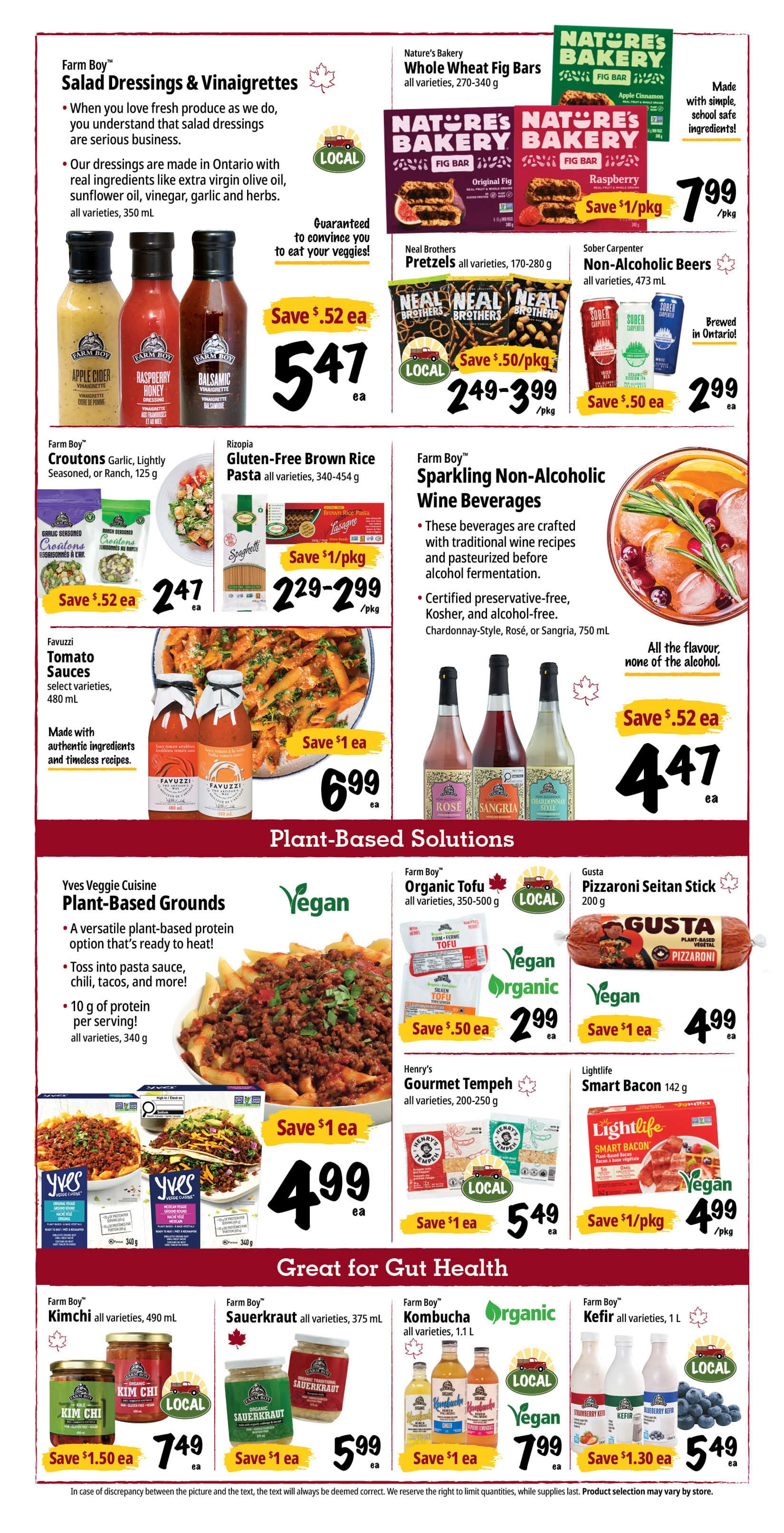 Farm Boy Flyer August 27 to September 2