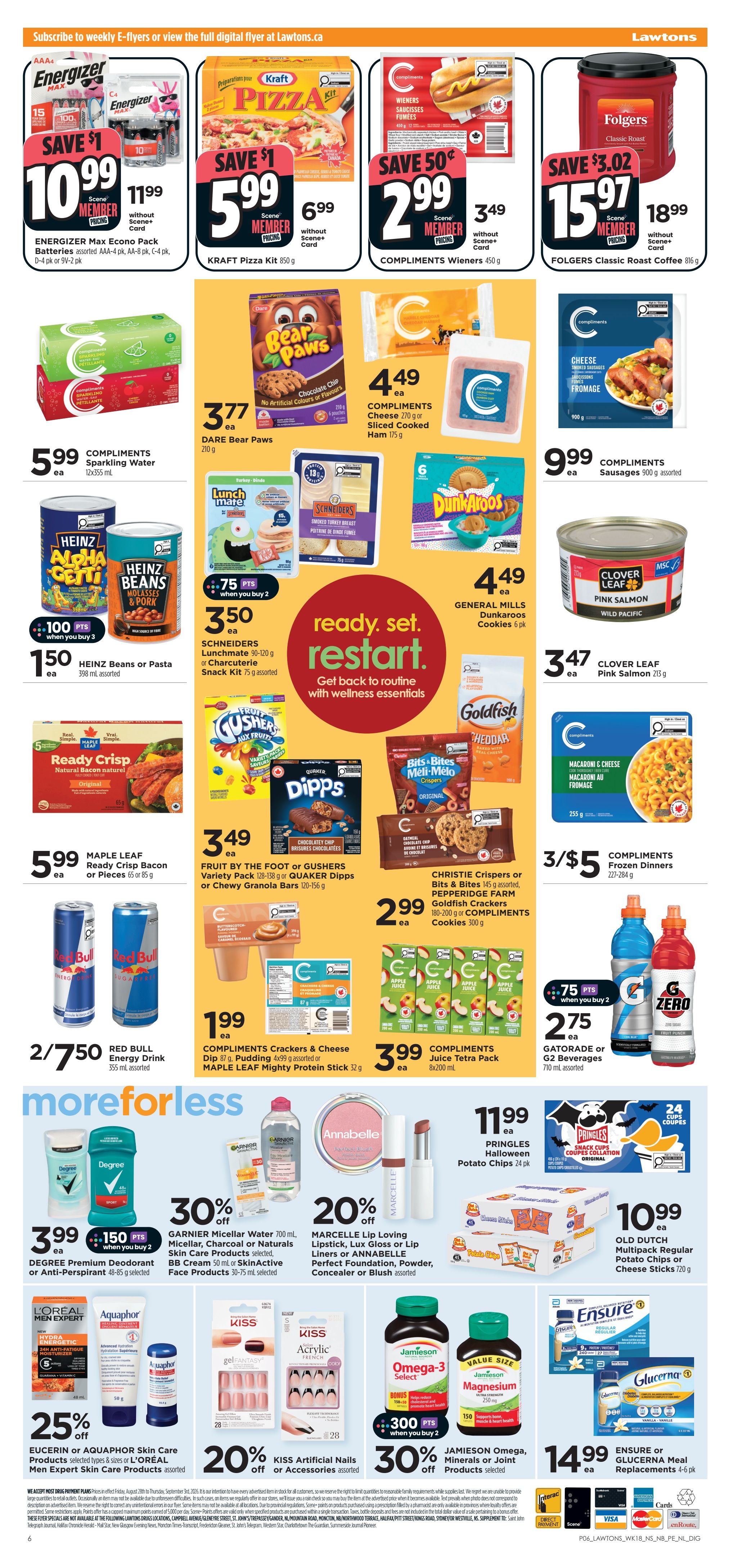 Lawtons Drugs (NB, PE) Flyer August 28 to September 3