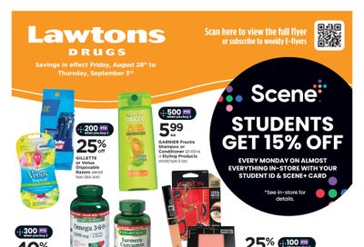 Lawtons Drugs (NS) Flyer August 28 to September 3