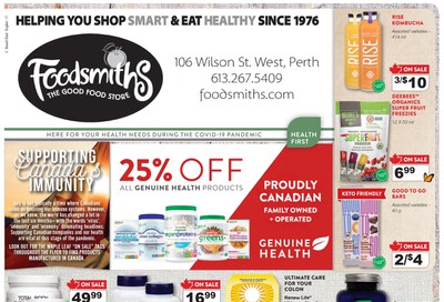 Foodsmiths Health First Flyer July 2 to 18
