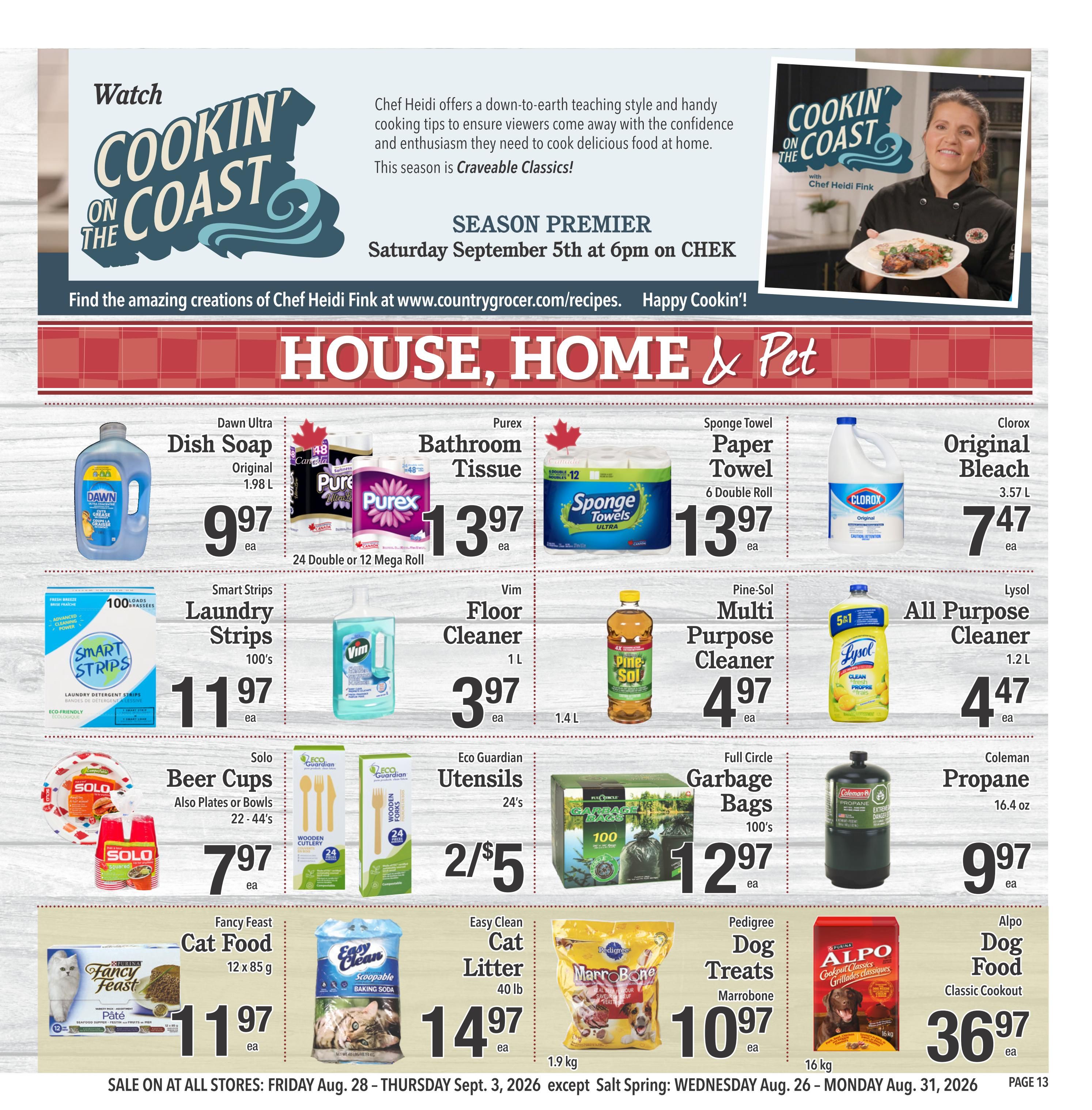 Country Grocer Flyer August 28 to September 3