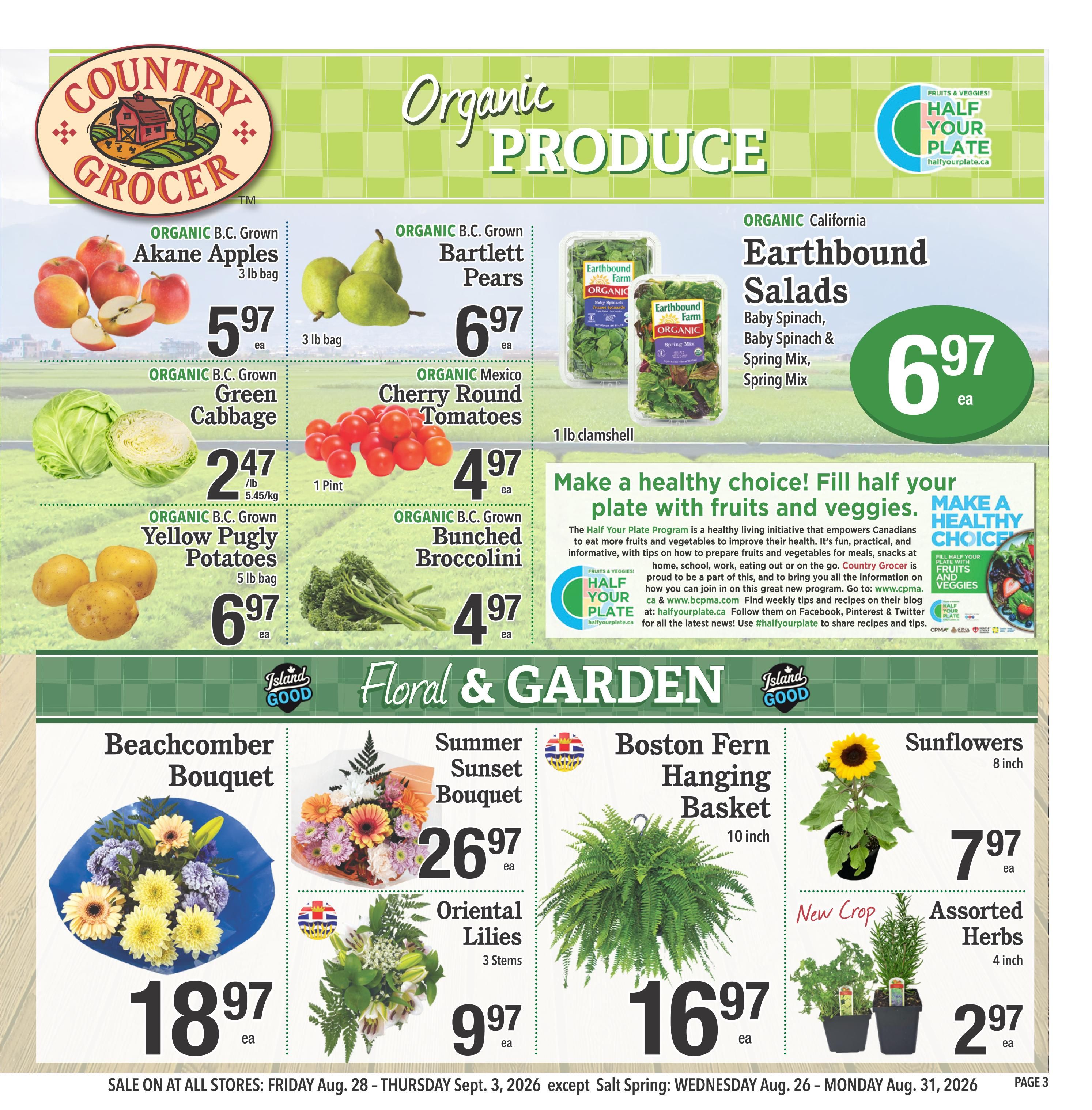 Country Grocer Flyer August 28 to September 3