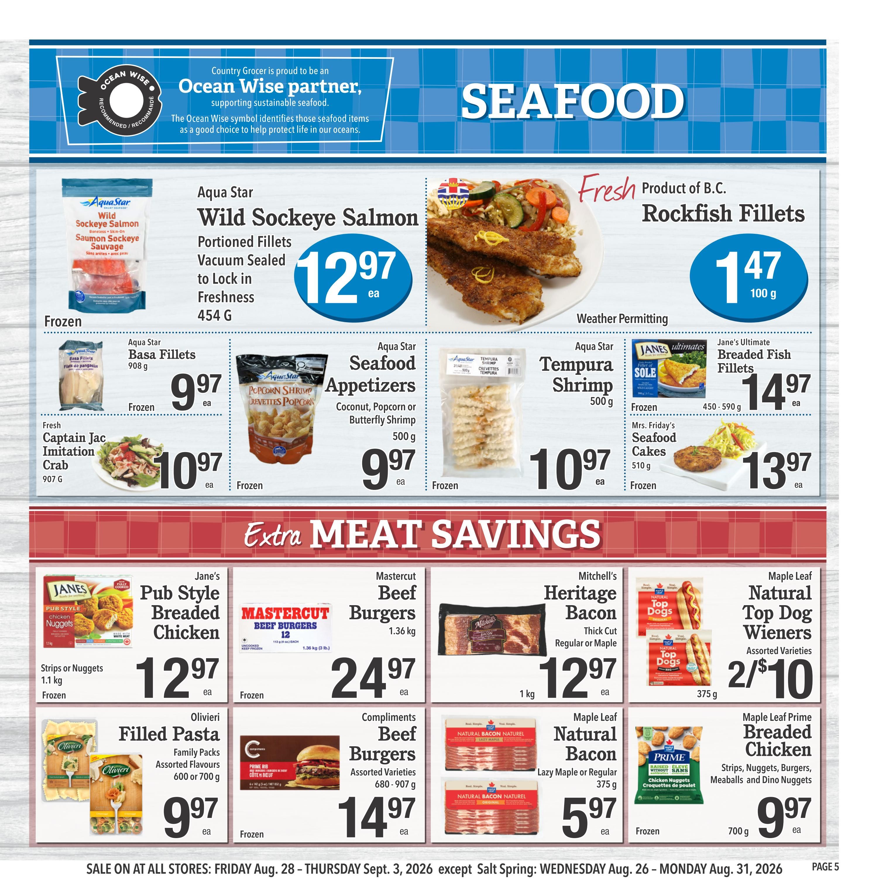 Country Grocer Flyer August 28 to September 3