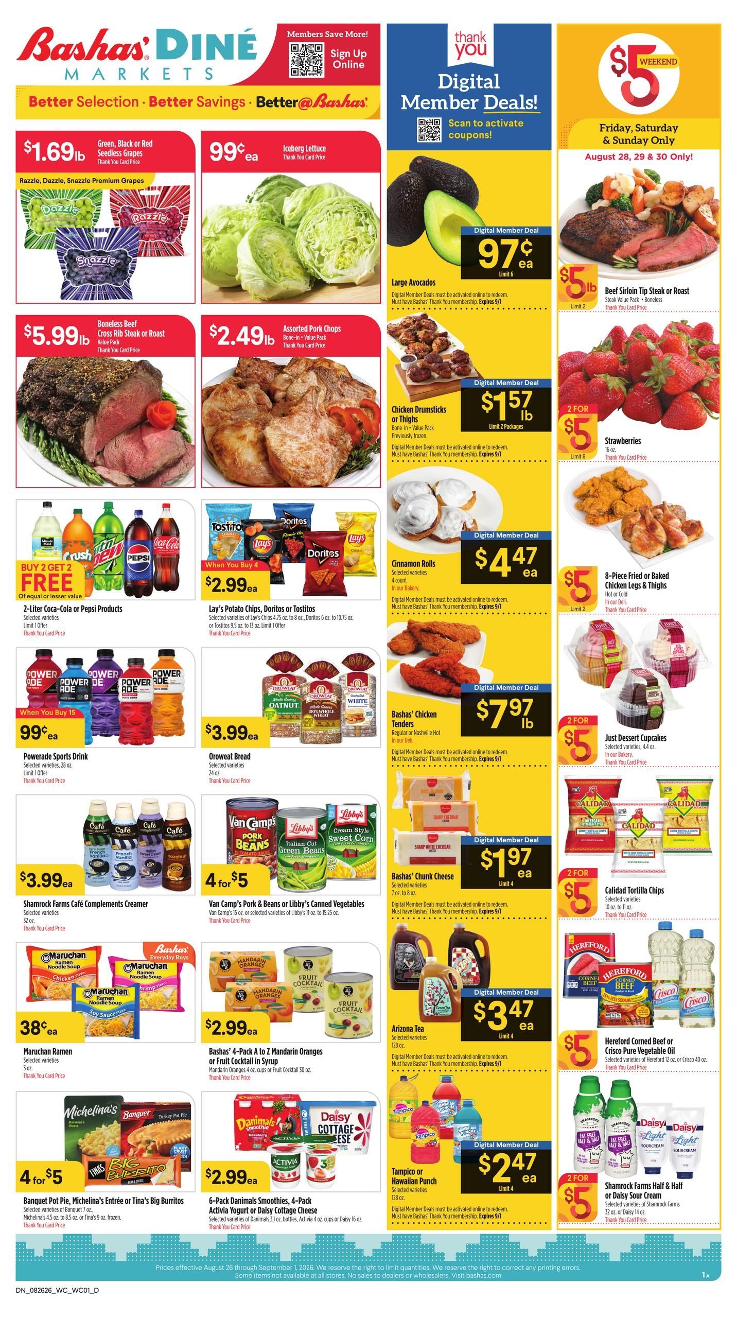 Bashas' Weekly Ad August 26 - September 1, 2026