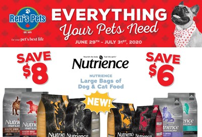 Ren's Pets Depot Flyer June 29 to July 31