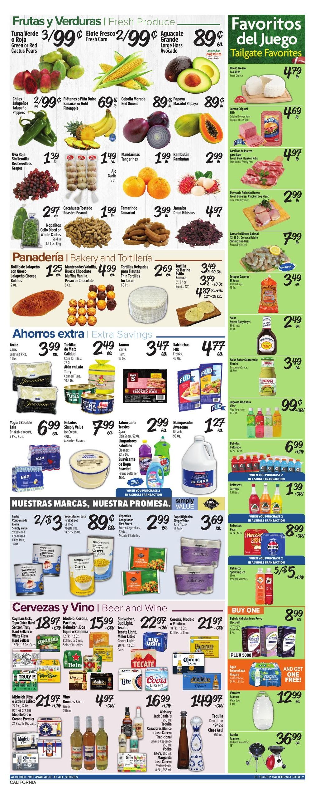 El Super (Alhambra Area, CA) Weekly Ad August 26 - September 1, 2026