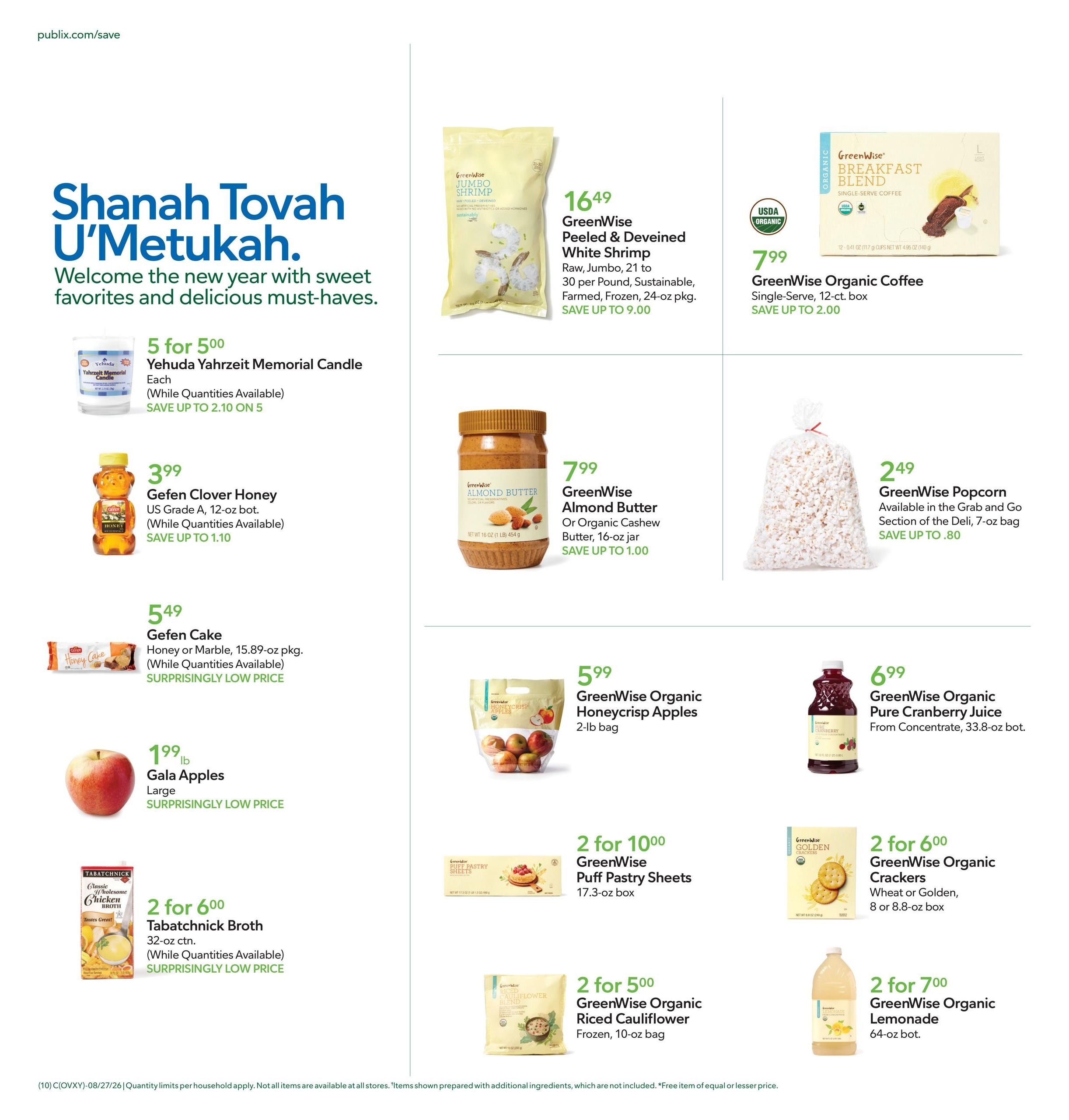 Publix (Borden Area, IN) Weekly Ad August 26 - September 1, 2026