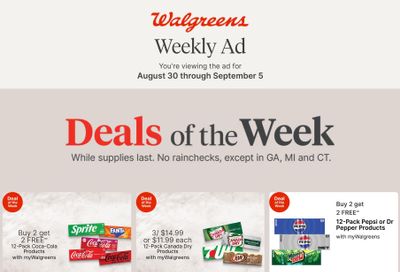 Walgreens (FL) Weekly Ad August 30 - September 5, 2026