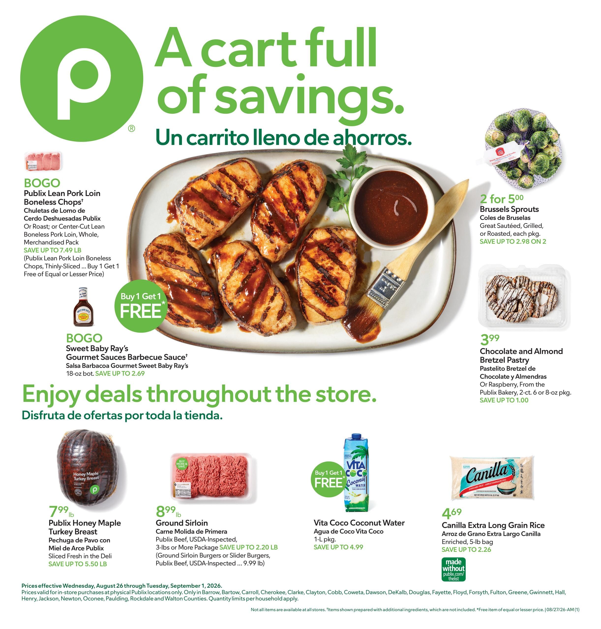 Publix Anuncio Semanal Español Weekly Ad August 26 - September 1, 2026