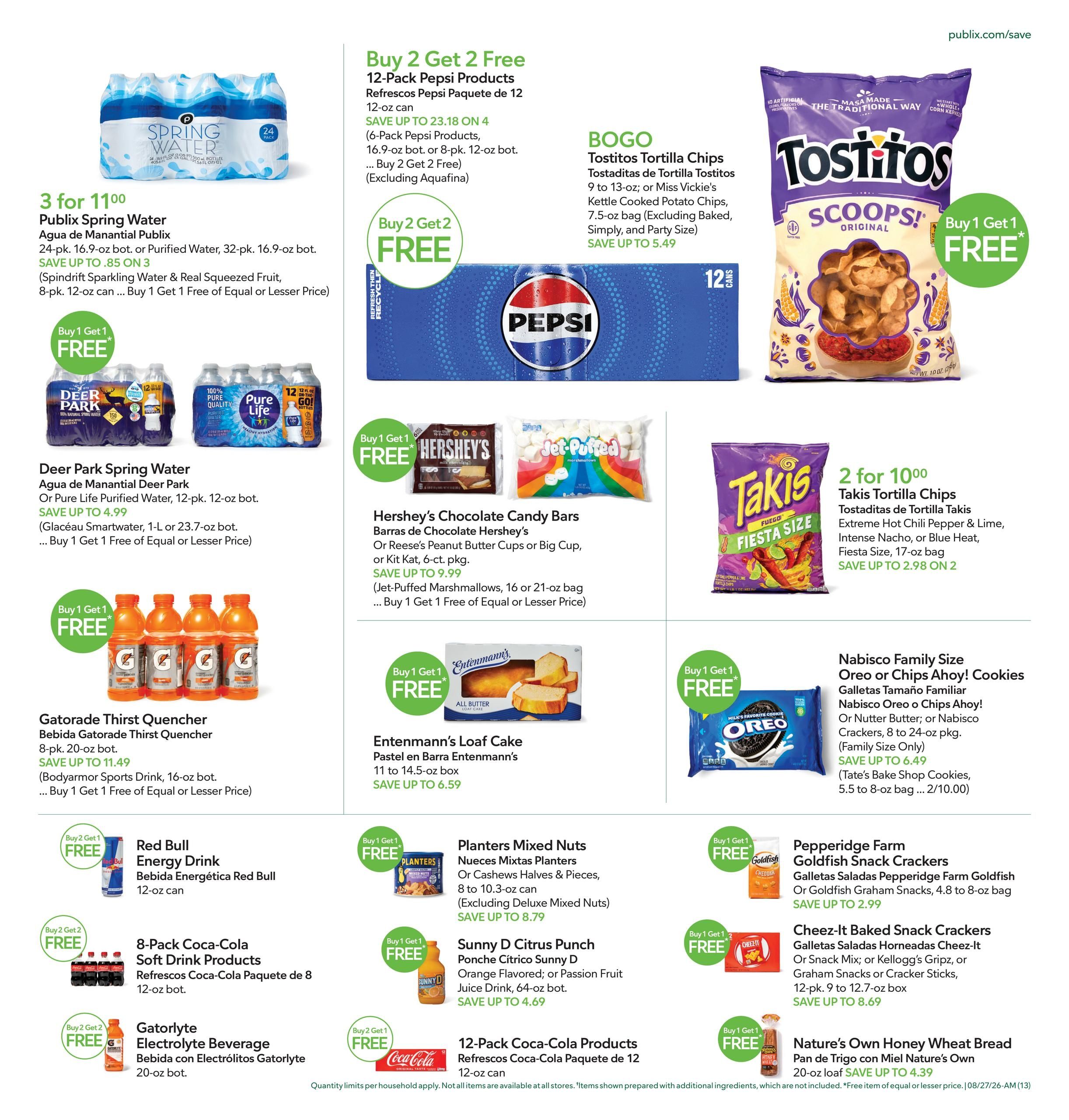 Publix Anuncio Semanal Español Weekly Ad August 26 - September 1, 2026