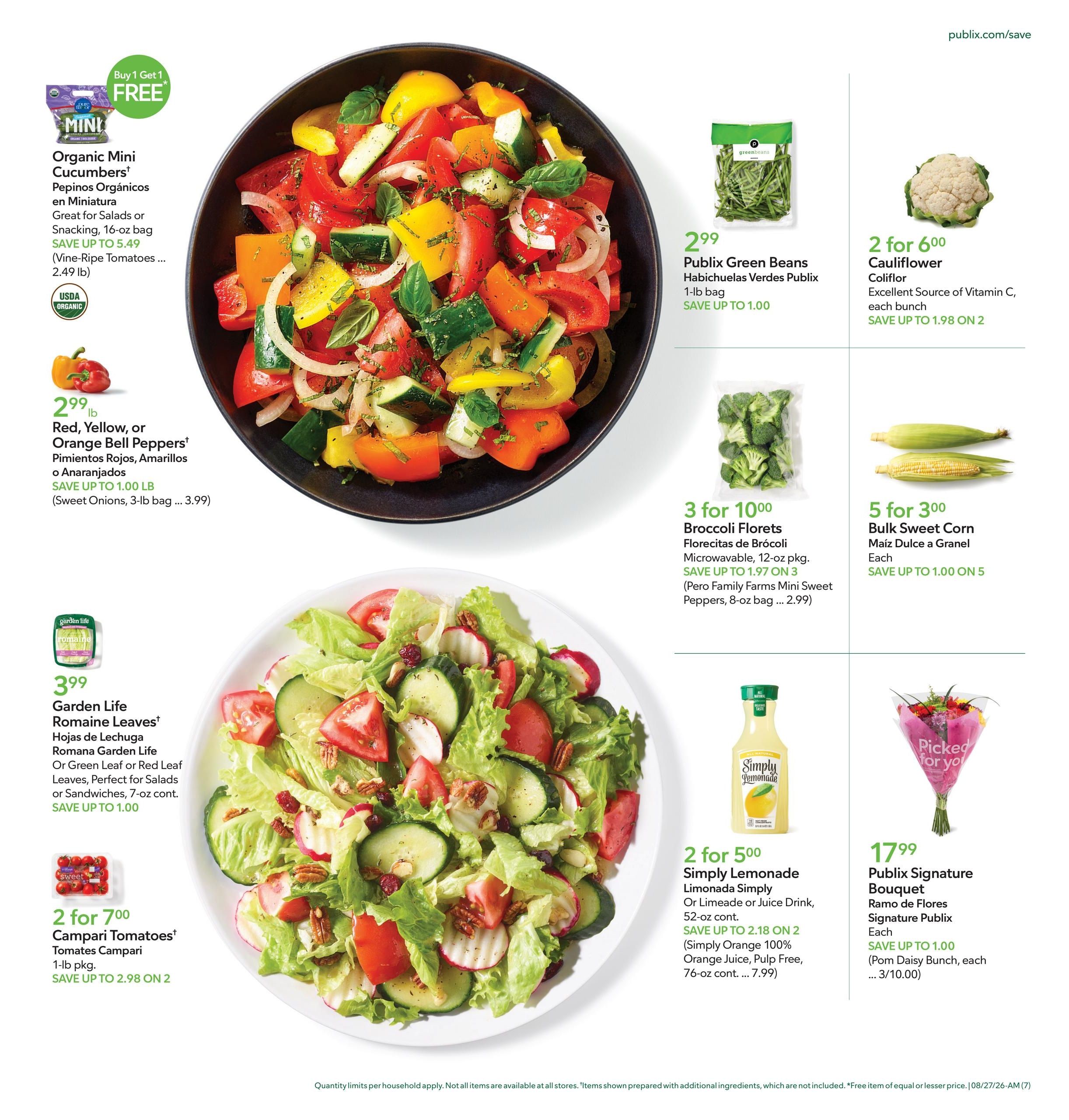 Publix Anuncio Semanal Español Weekly Ad August 26 - September 1, 2026