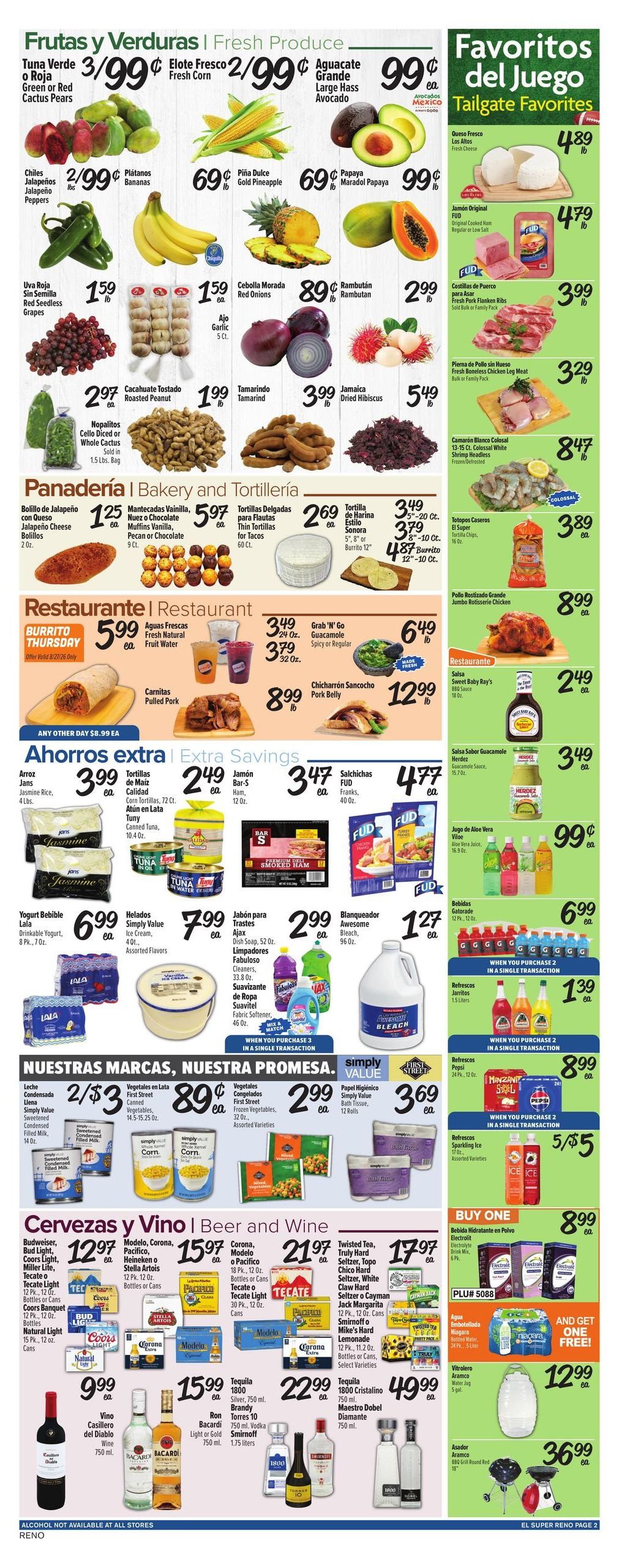 El Super (Loyalton Area, CA) Weekly Ad August 26 - September 1, 2026