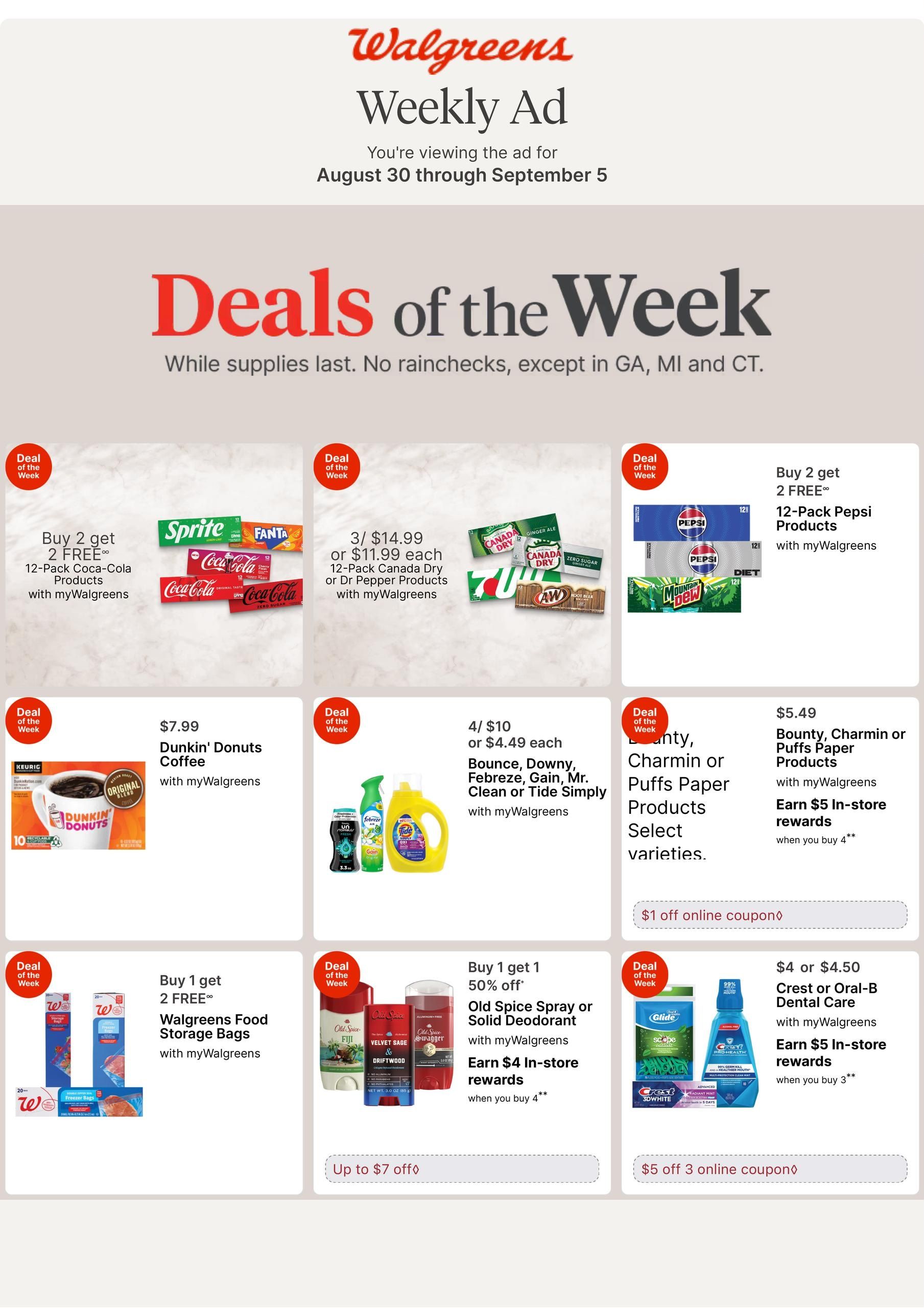 Walgreens (IL) Weekly Ad August 30 - September 5, 2026