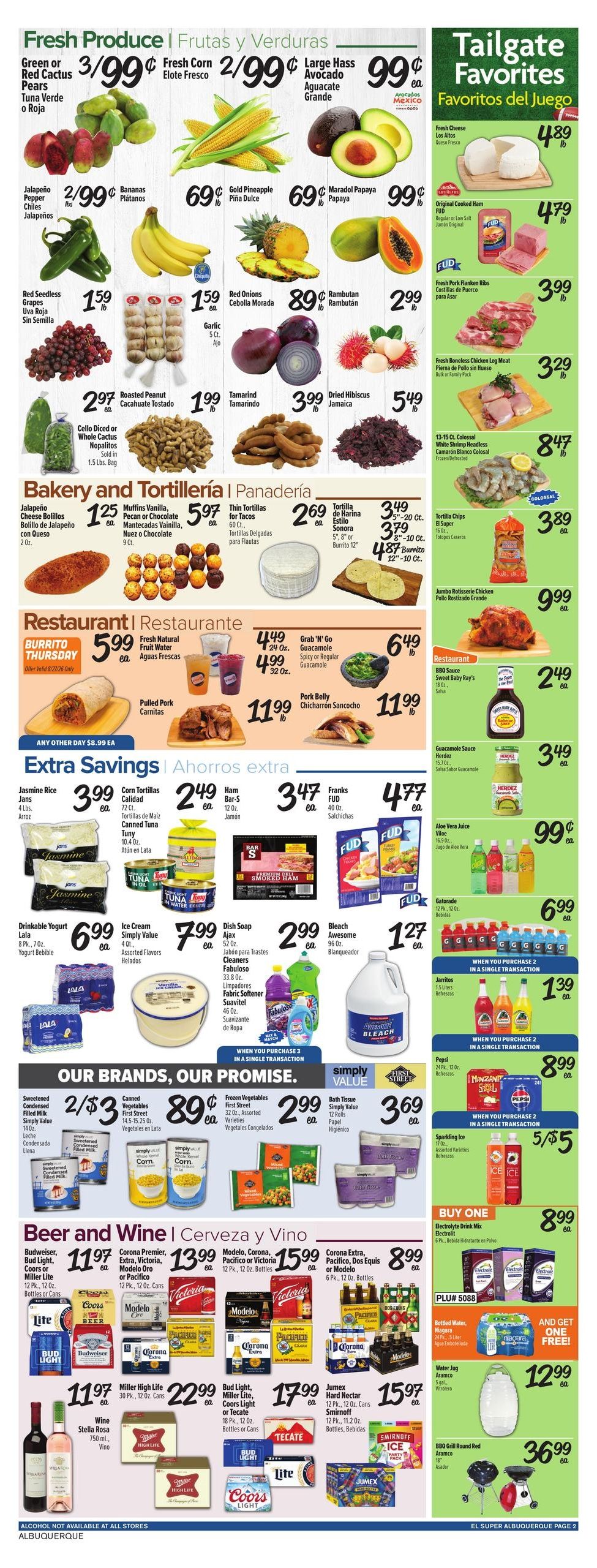 El Super (Albuquerque-Rio Rancho Area, NM) Weekly Ad August 26 - September 1, 2026