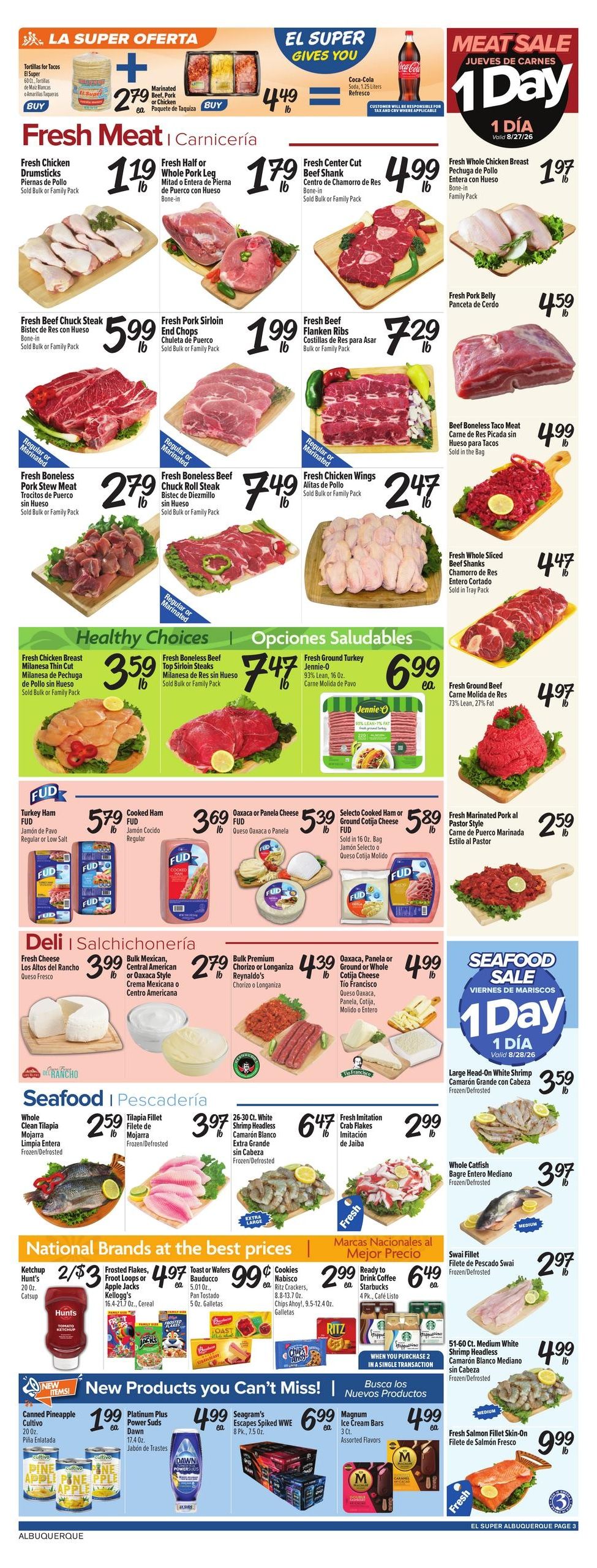 El Super (Albuquerque-Rio Rancho Area, NM) Weekly Ad August 26 - September 1, 2026