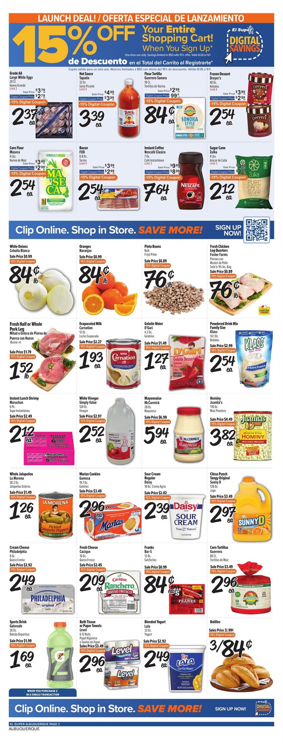 El Super (Albuquerque-Rio Rancho Area, NM) Weekly Ad August 26 - September 1, 2026