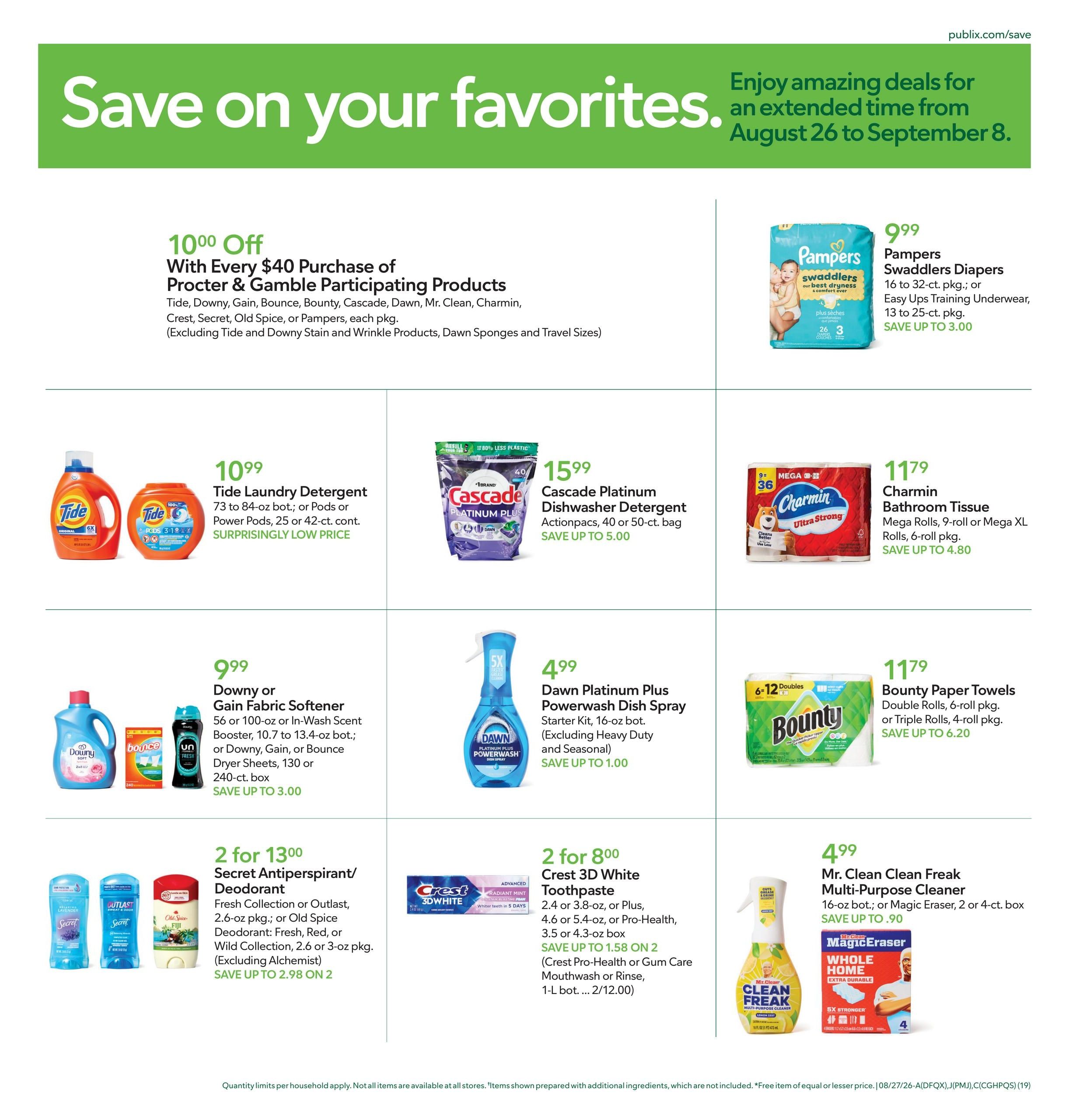 Publix (Alma Area, GA) Weekly Ad August 26 - September 1, 2026