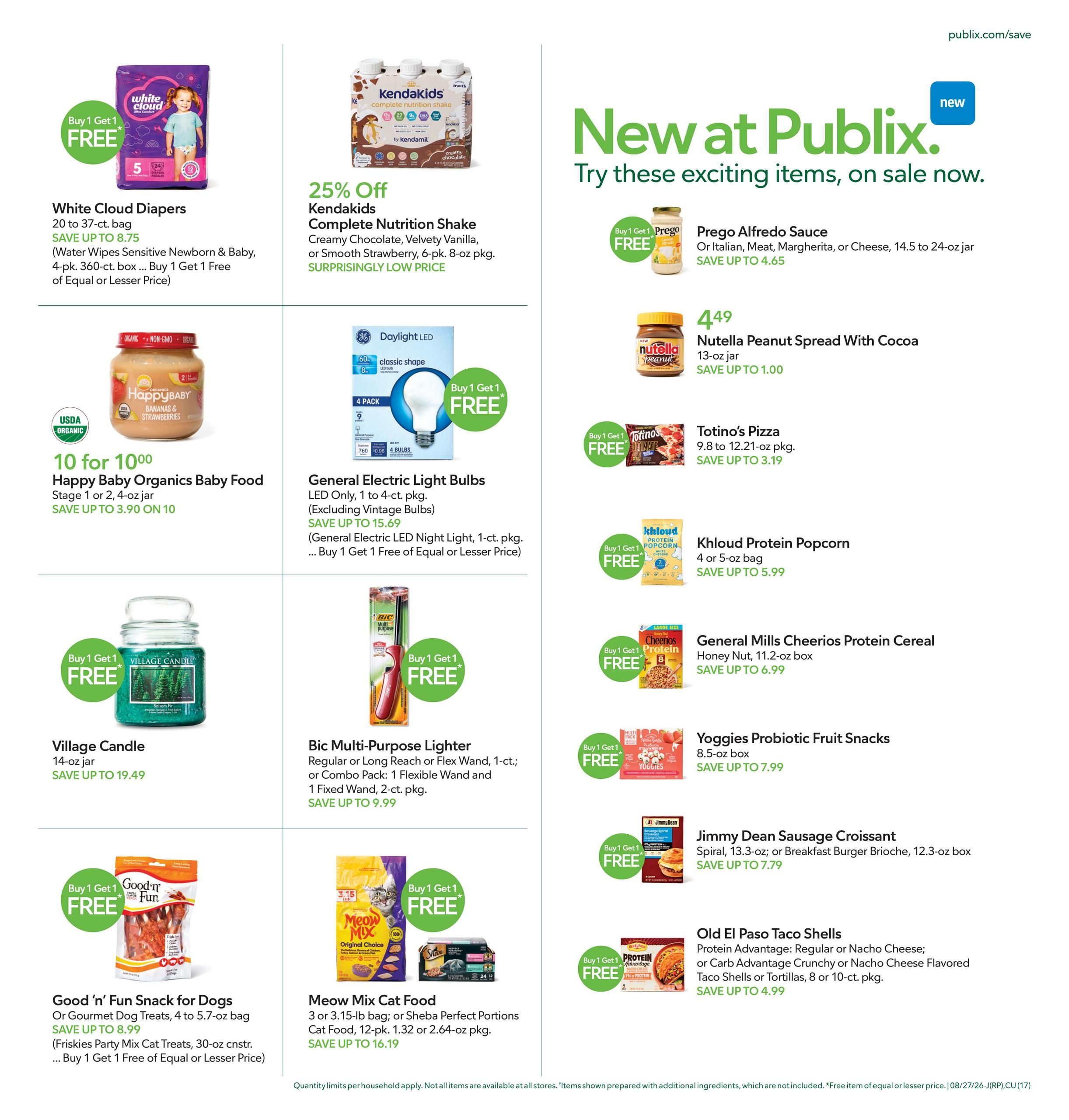 Publix (Estill Area, SC) Weekly Ad August 26 - September 1, 2026