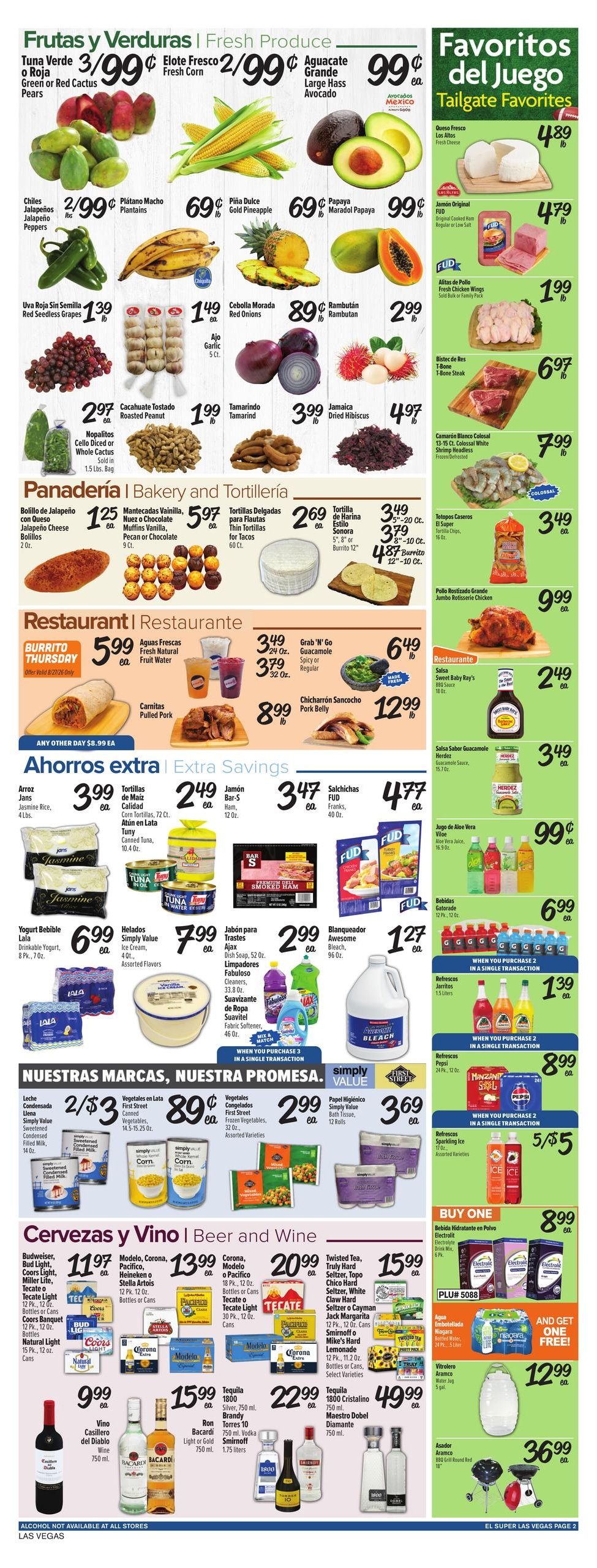El Super (Henderson Area, NV) Weekly Ad August 26 - September 1, 2026