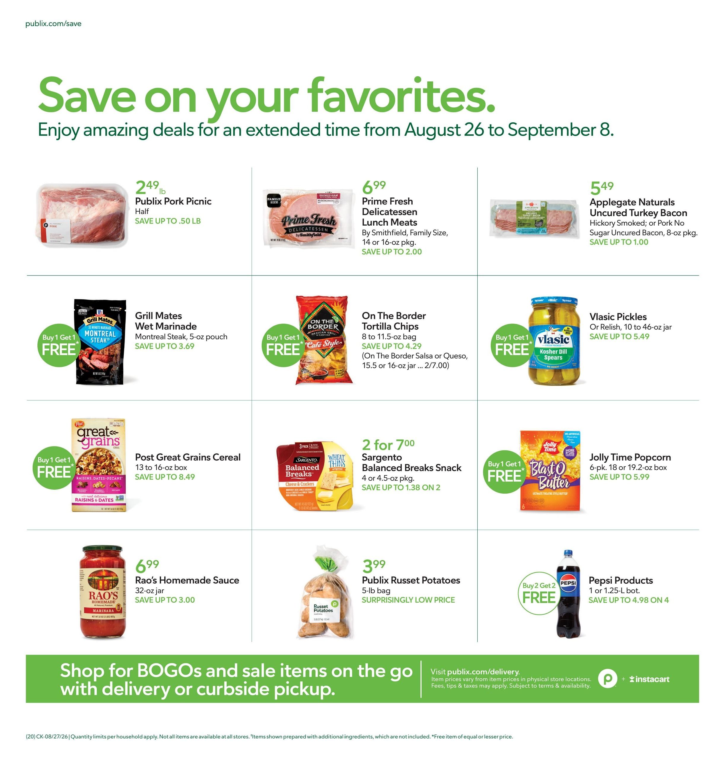 Publix (Bluff City Area, TN) Weekly Ad August 26 - September 1, 2026