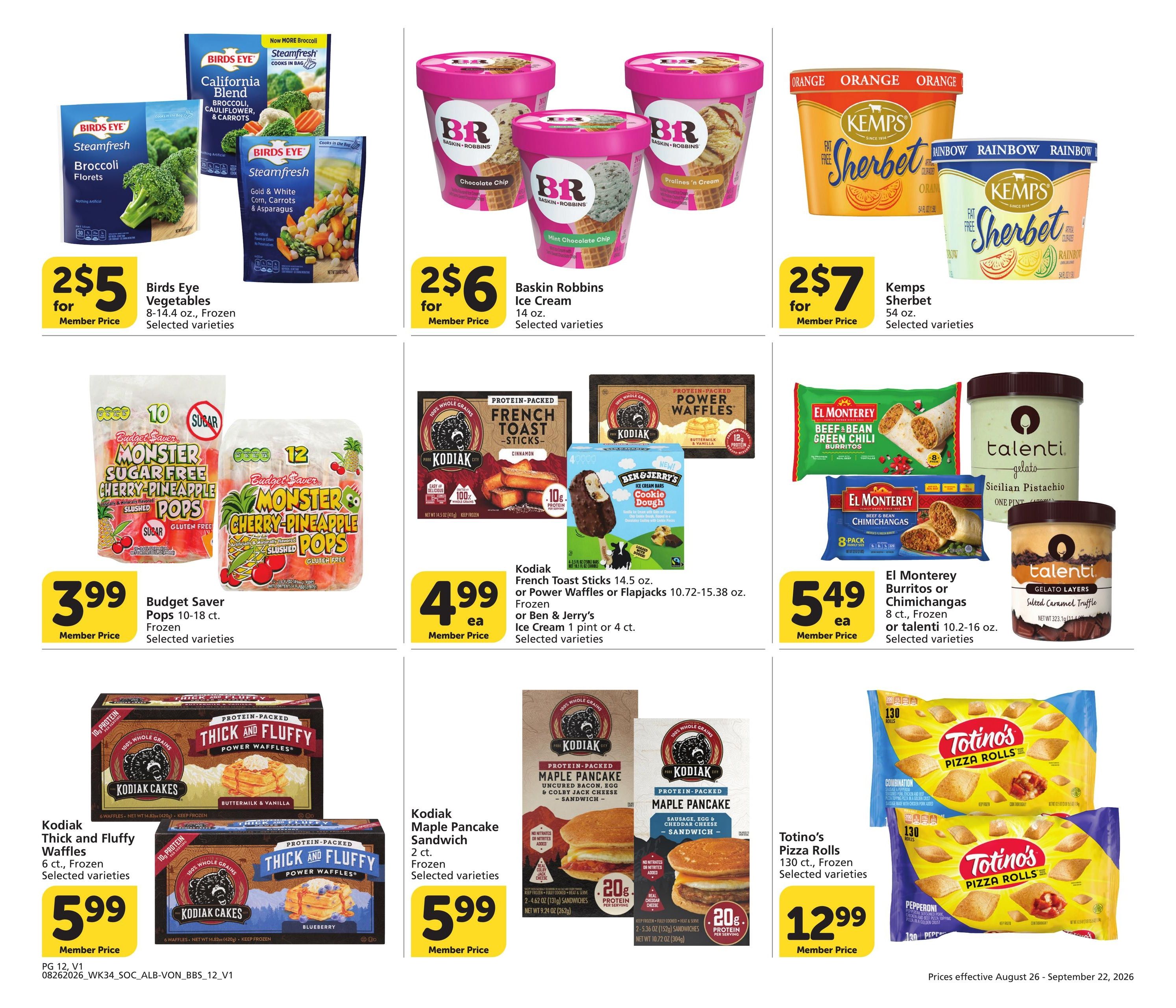 Vons (Chula Vista–Poway Area, CA) Big Book of Savings Weekly Ad August 26 - September 22, 2026