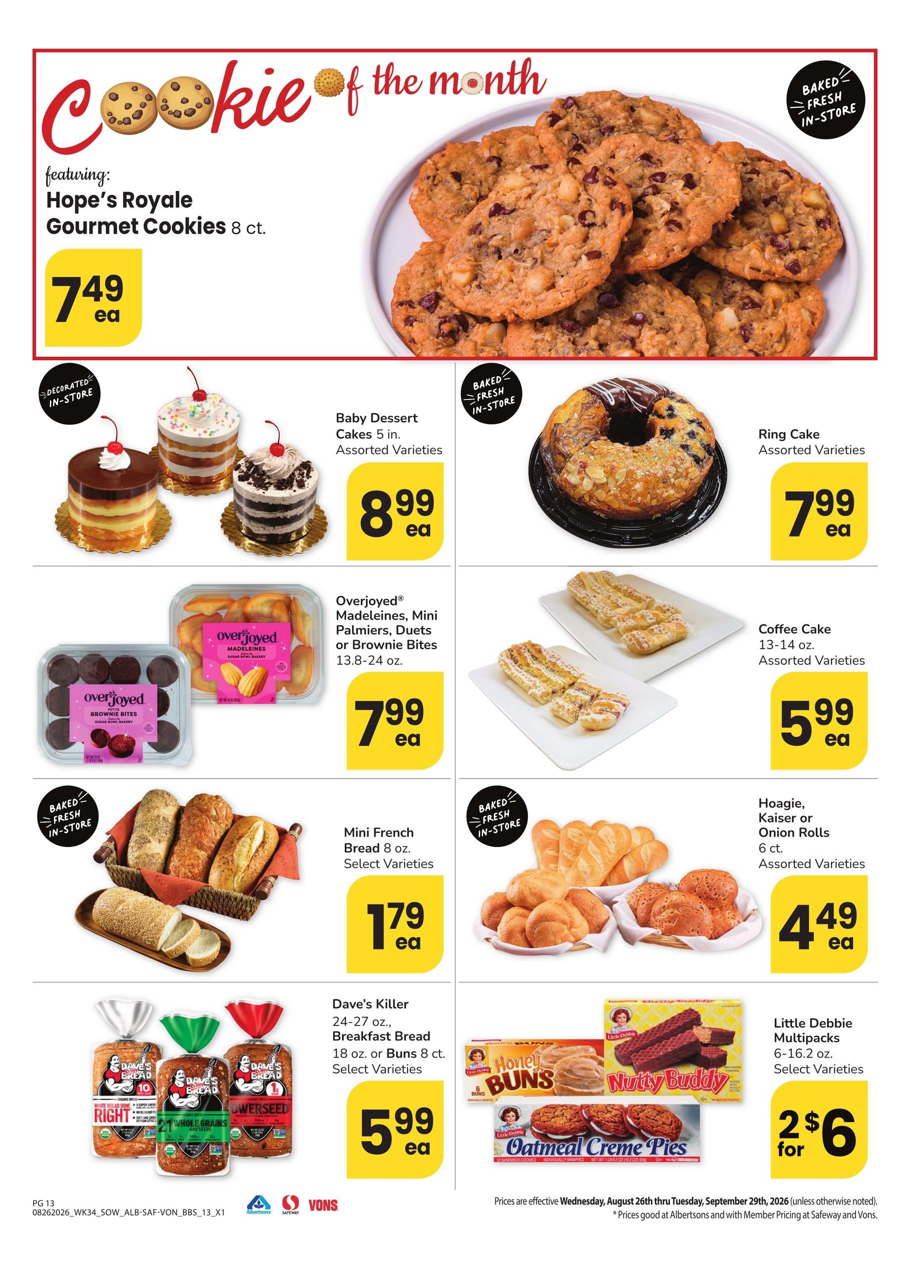 Vons (Las Vegas–The Lakes Area, NV) Big Book of Savings Weekly Ad August 26 - September 29, 2026