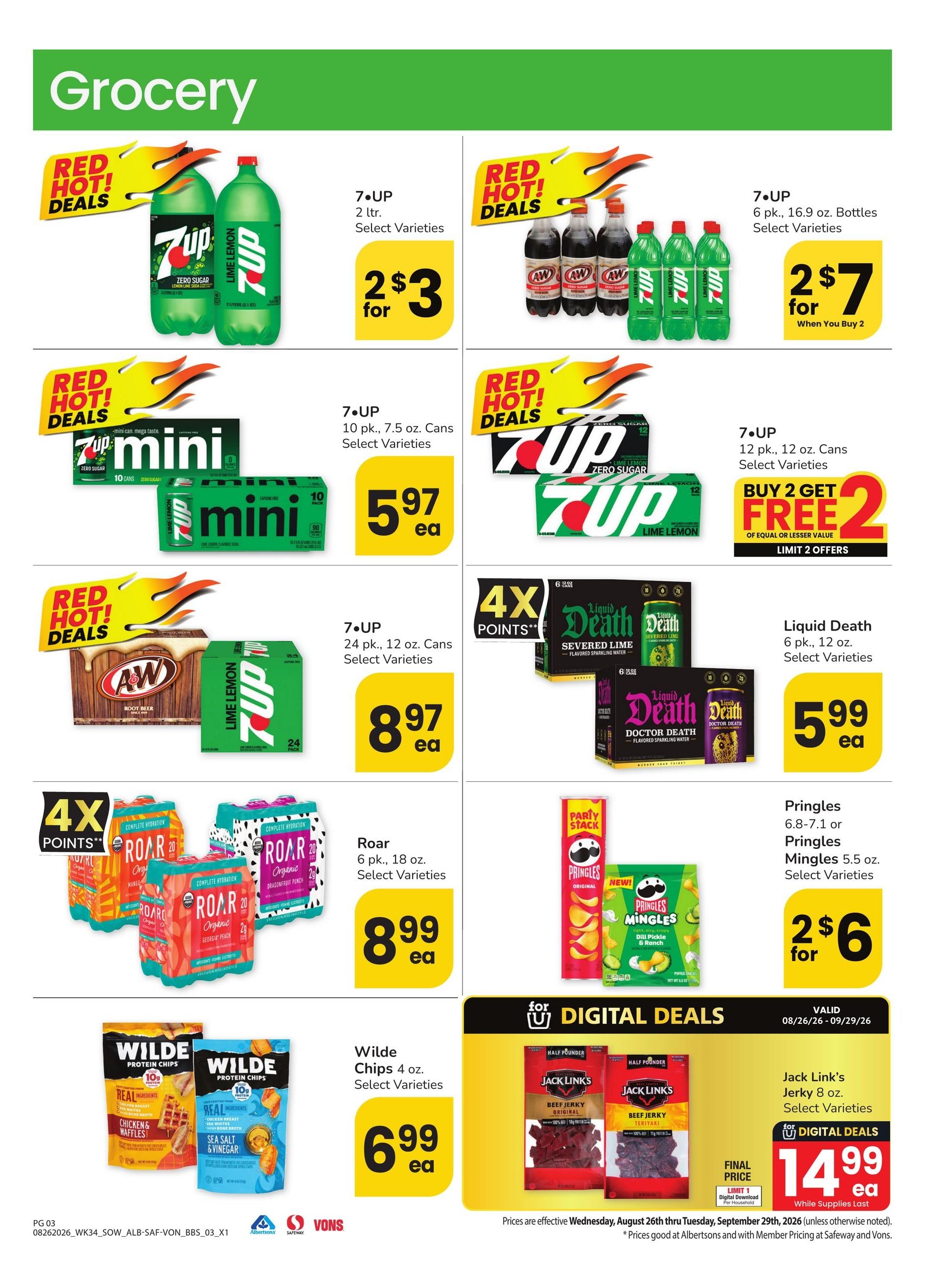 Vons (Las Vegas–The Lakes Area, NV) Big Book of Savings Weekly Ad August 26 - September 29, 2026