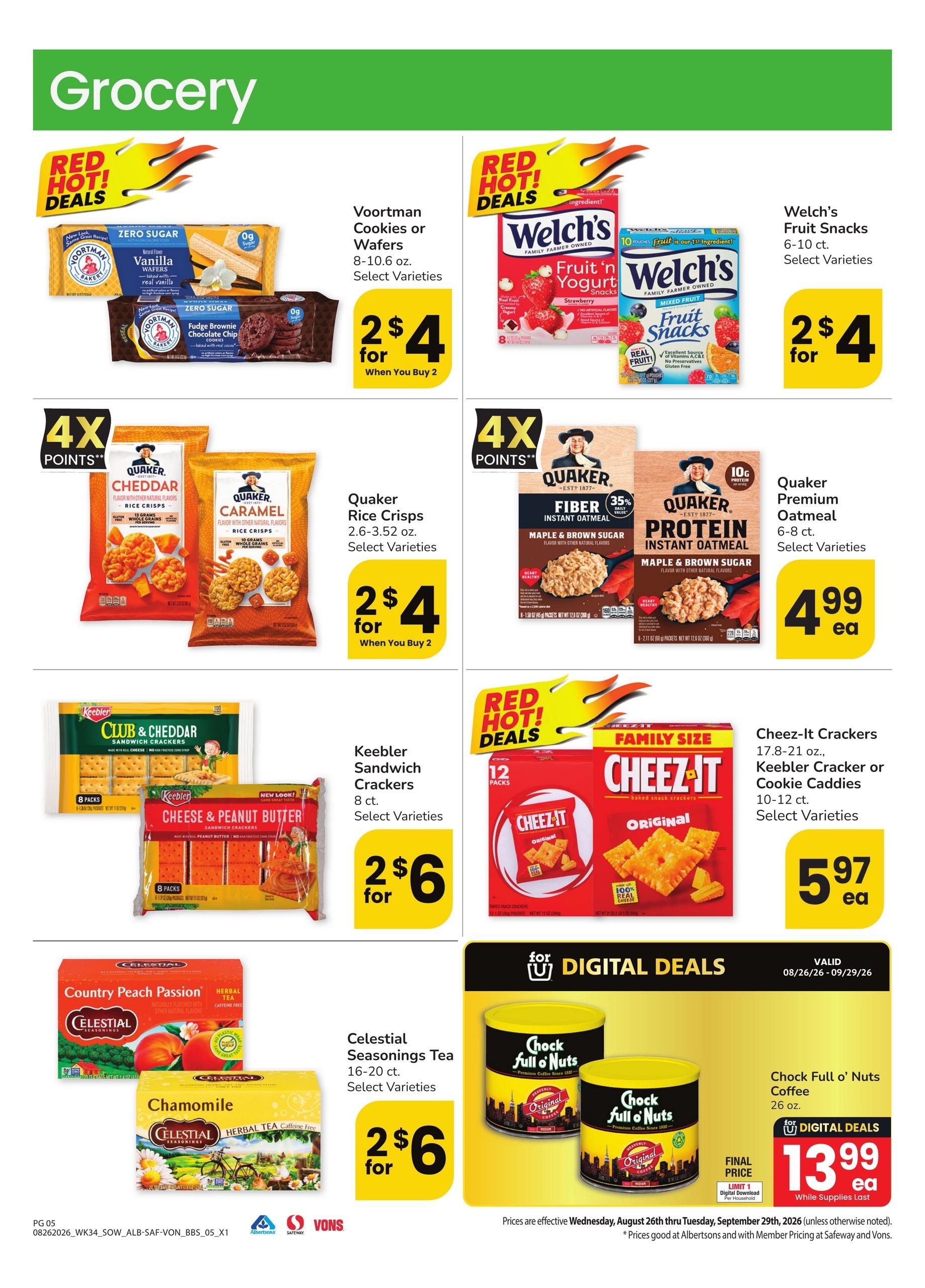 Vons (Las Vegas–The Lakes Area, NV) Big Book of Savings Weekly Ad August 26 - September 29, 2026