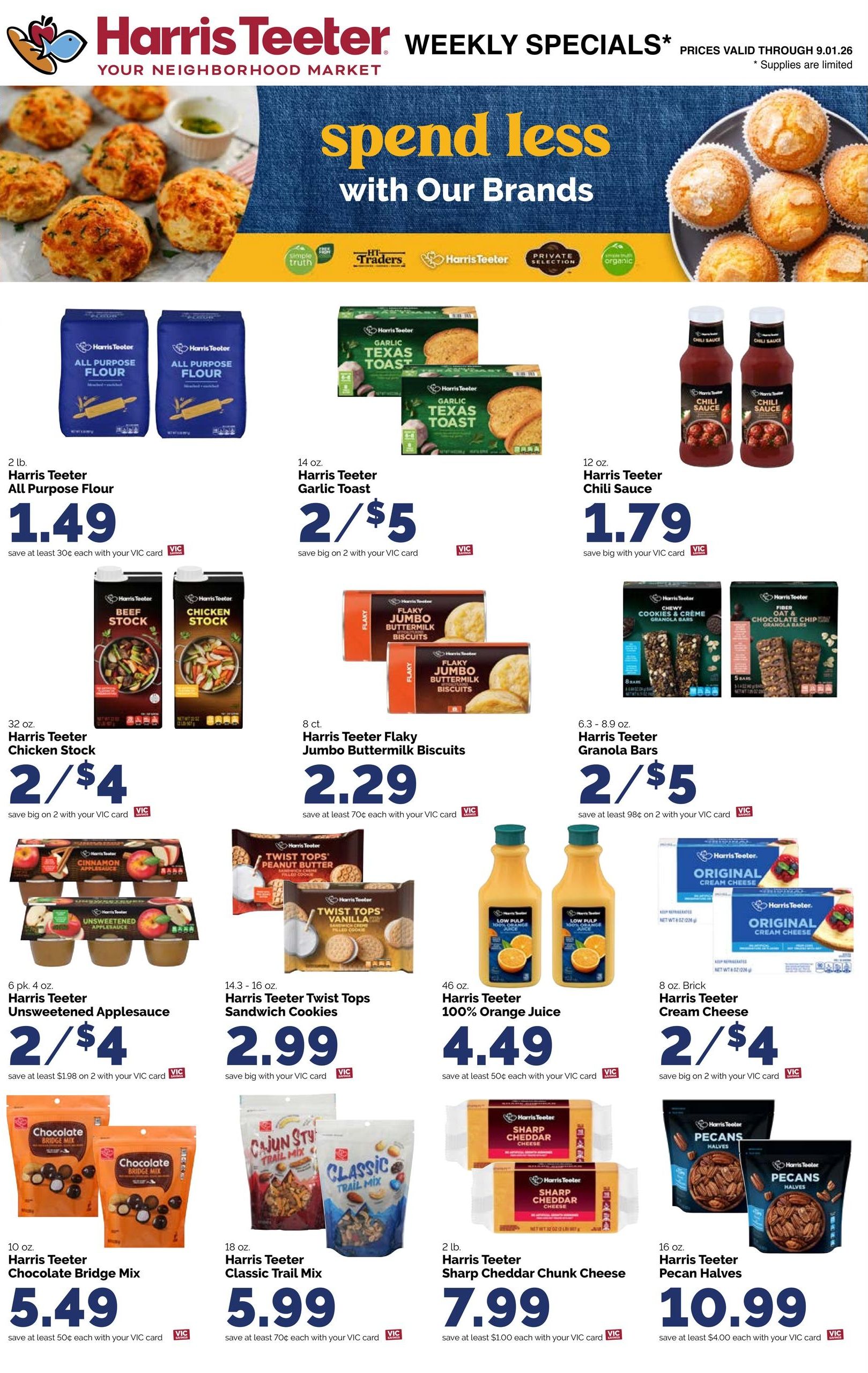 Harris Teeter (Charleston-North Charleston Area, SC) Weekly Ad August 26 - September 1, 2026