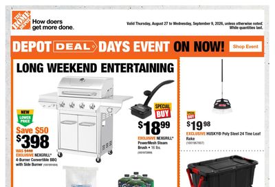 Home Depot (ON) Flyer August 27 to September 9